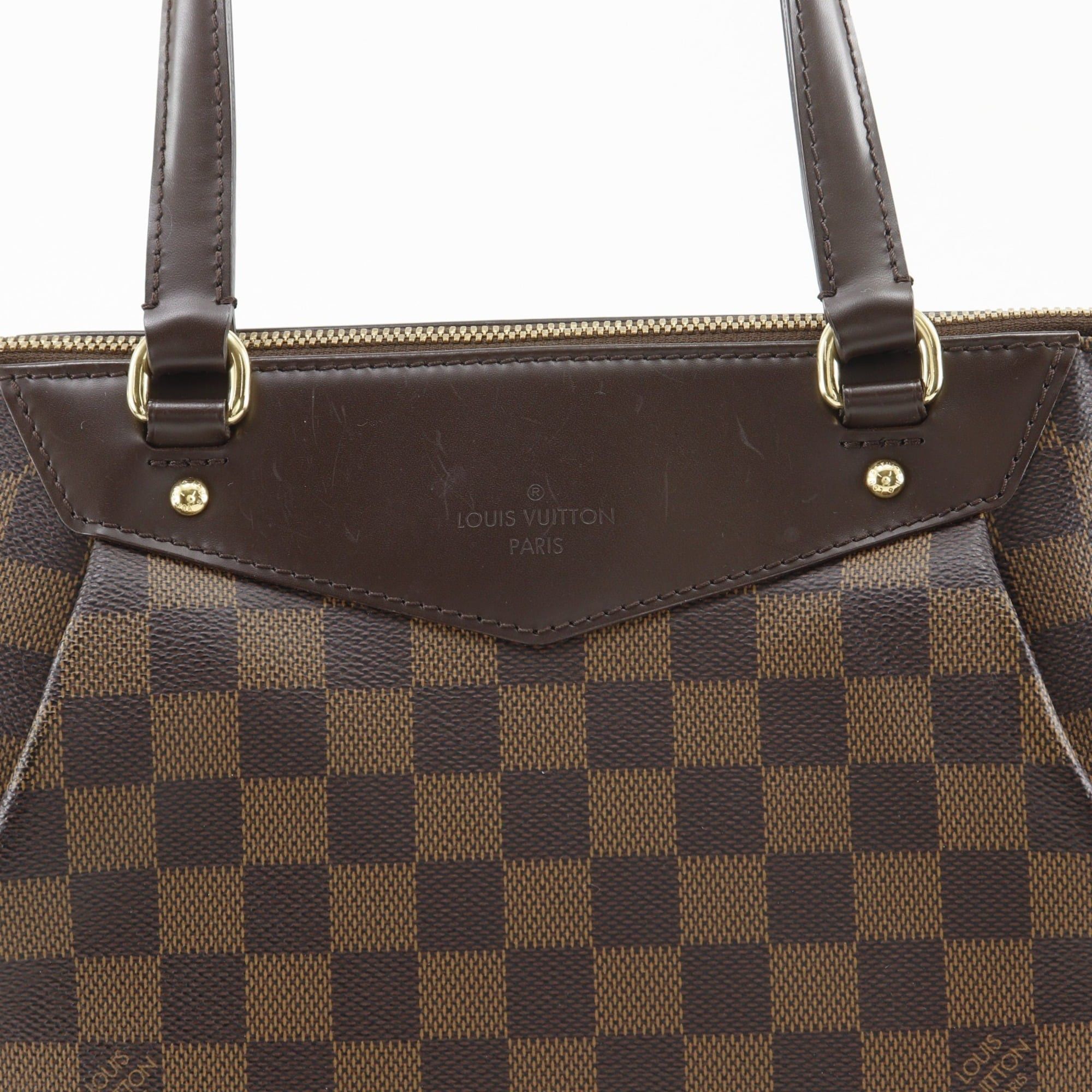 Louis Vuitton Louis Vuitton Westminster PM Tote Bag N41102 Damier Canvas 2012 Brown FL2182 A5 Double Zipper Women's Size ONE SIZE - 13 Thumbnail
