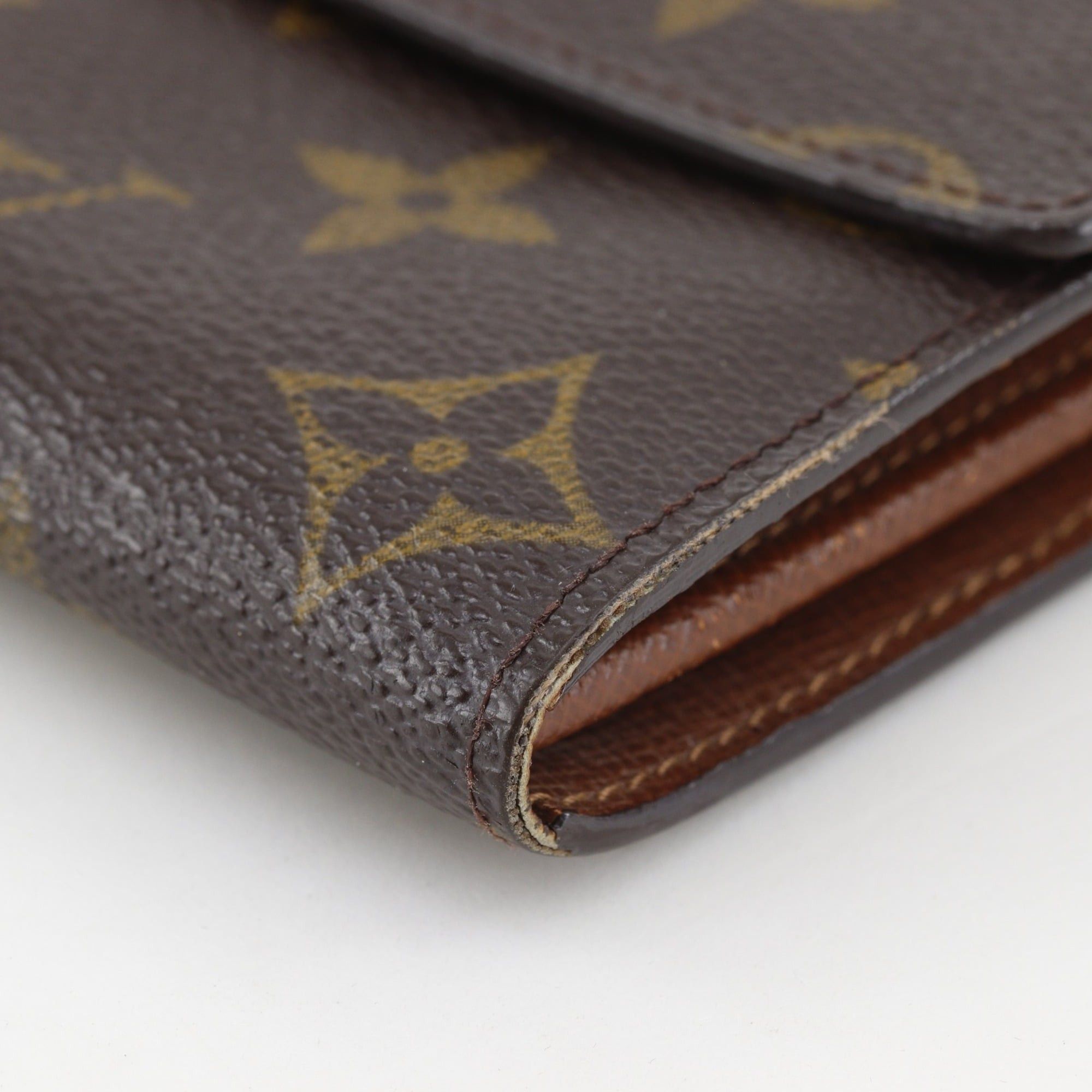 Louis Vuitton Louis Vuitton Pochette Porto Monnet Credit Long Wallet M61725 Monogram Canvas 2001 Brown TH0041 Snap Button Women's Size ONE SIZE - 5 Thumbnail