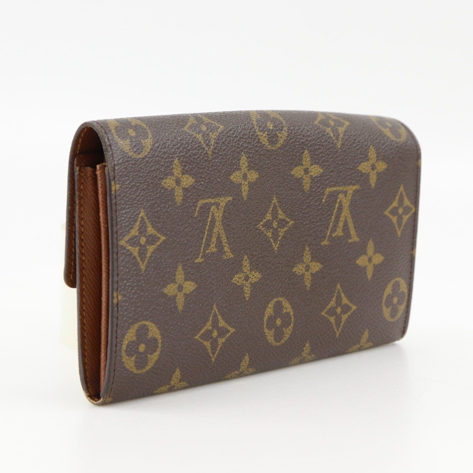 Louis Vuitton Louis Vuitton Pochette Porto Monnet Credit Long Wallet M61725 Monogram Canvas 2001 Brown TH0041 Snap Button Women's Size ONE SIZE - 3 Thumbnail