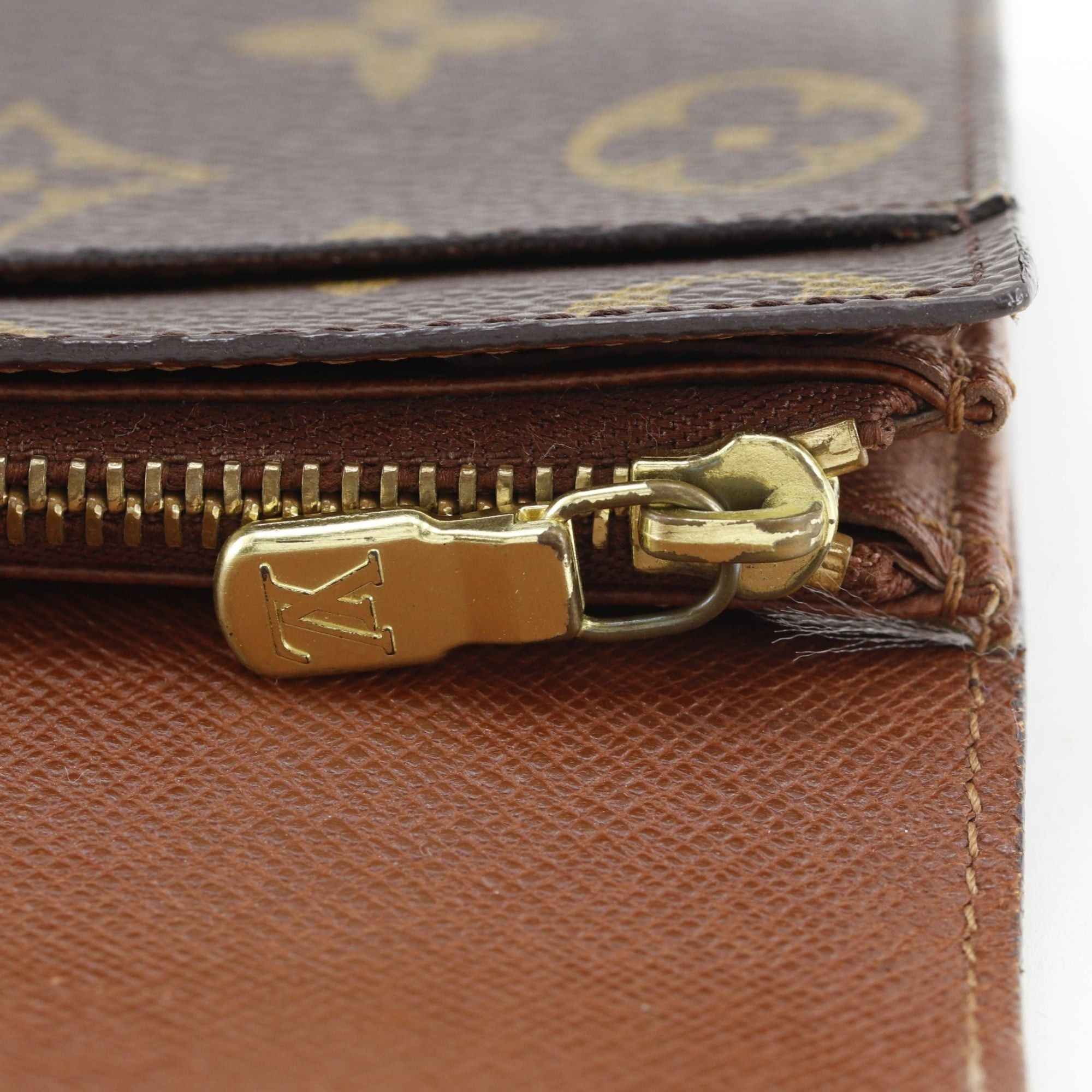 Louis Vuitton Louis Vuitton Pochette Porto Monnet Credit Long Wallet M61725 Monogram Canvas 2001 Brown TH0041 Snap Button Women's Size ONE SIZE - 14 Thumbnail