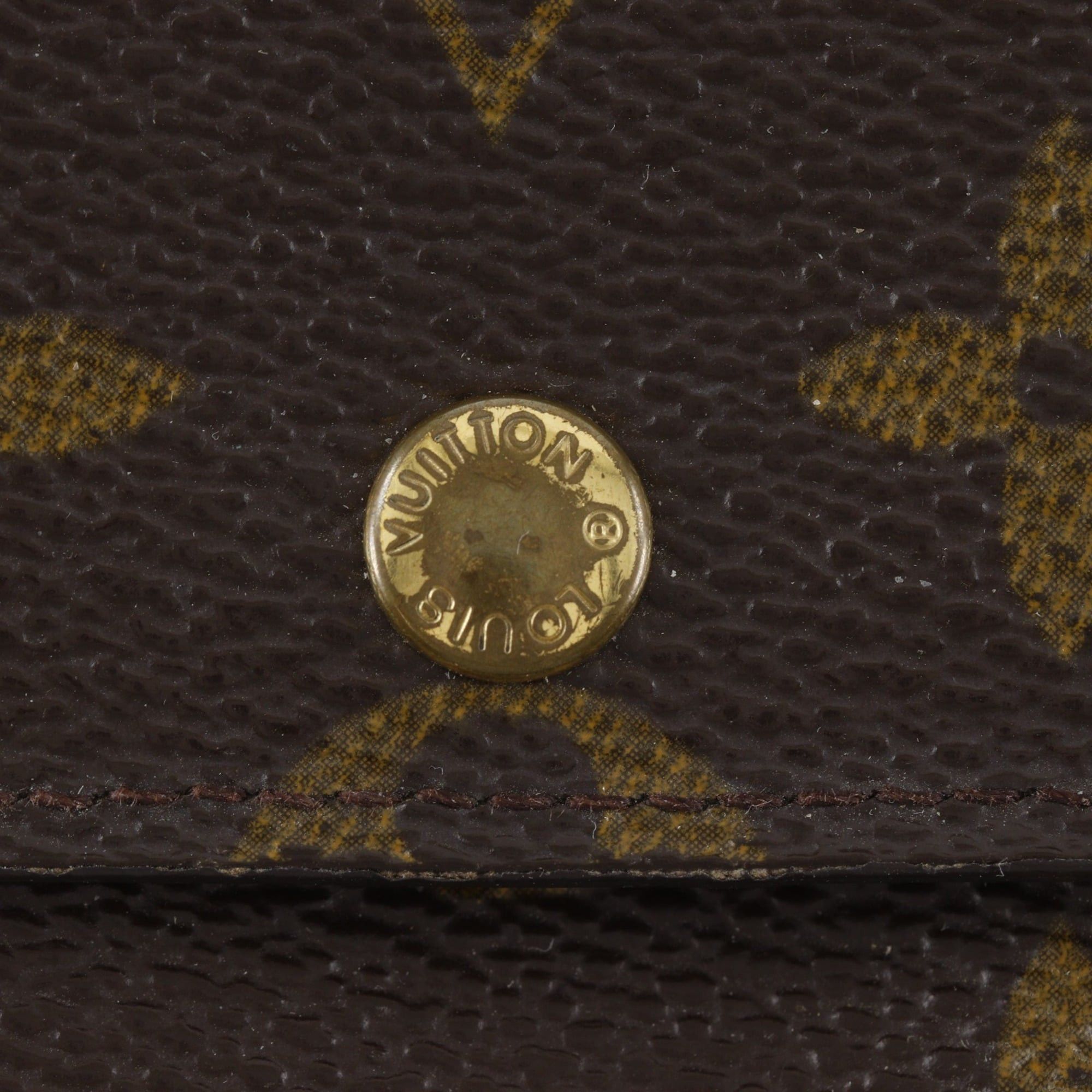 Louis Vuitton Louis Vuitton Pochette Porto Monnet Credit Long Wallet M61725 Monogram Canvas 2001 Brown TH0041 Snap Button Women's Size ONE SIZE - 17 Thumbnail