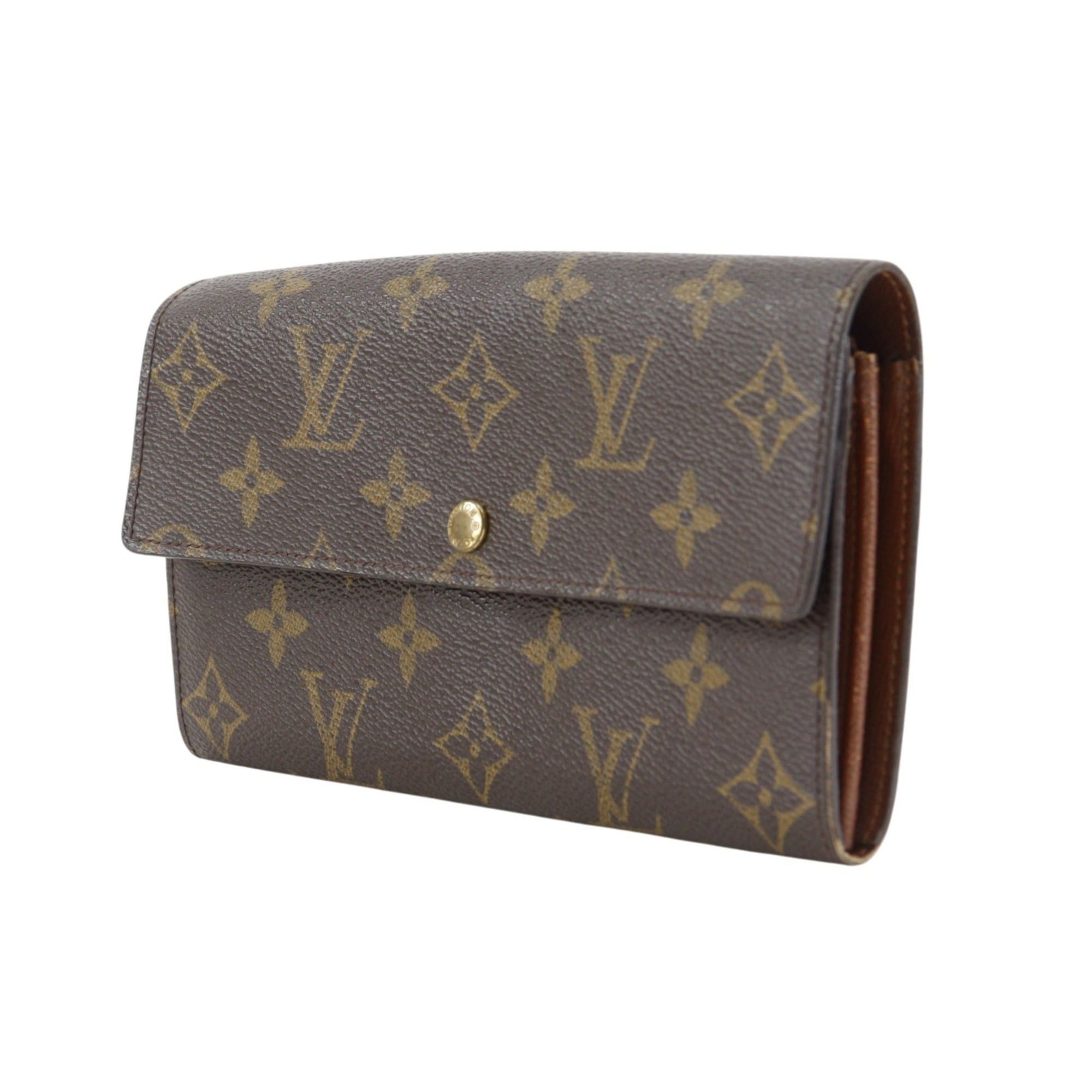 Louis Vuitton Louis Vuitton Pochette Porto Monnet Credit Long Wallet M61725 Monogram Canvas 2001 Brown TH0041 Snap Button Women's Size ONE SIZE - 2 Thumbnail