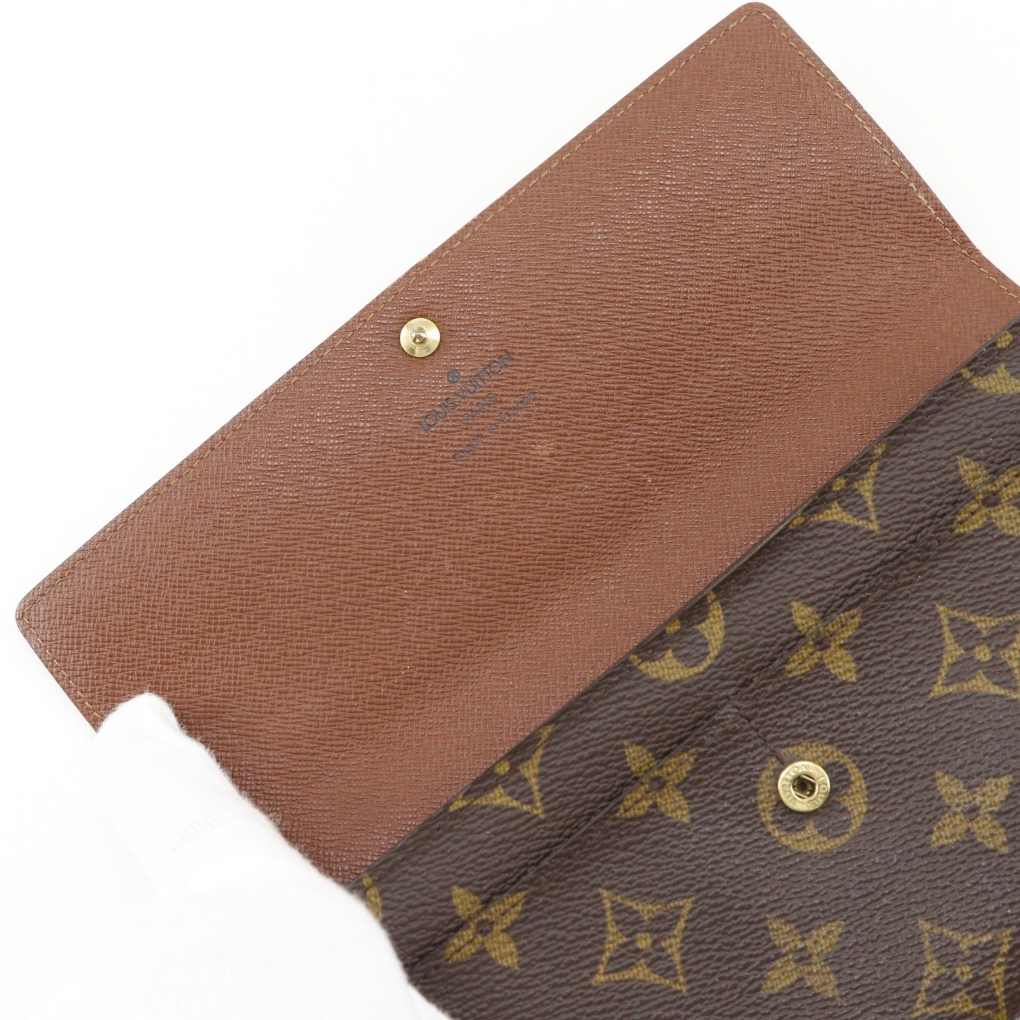 Louis Vuitton Louis Vuitton Pochette Porto Monnet Credit Long Wallet M61725 Monogram Canvas 2001 Brown TH0041 Snap Button Women's Size ONE SIZE - 8 Thumbnail