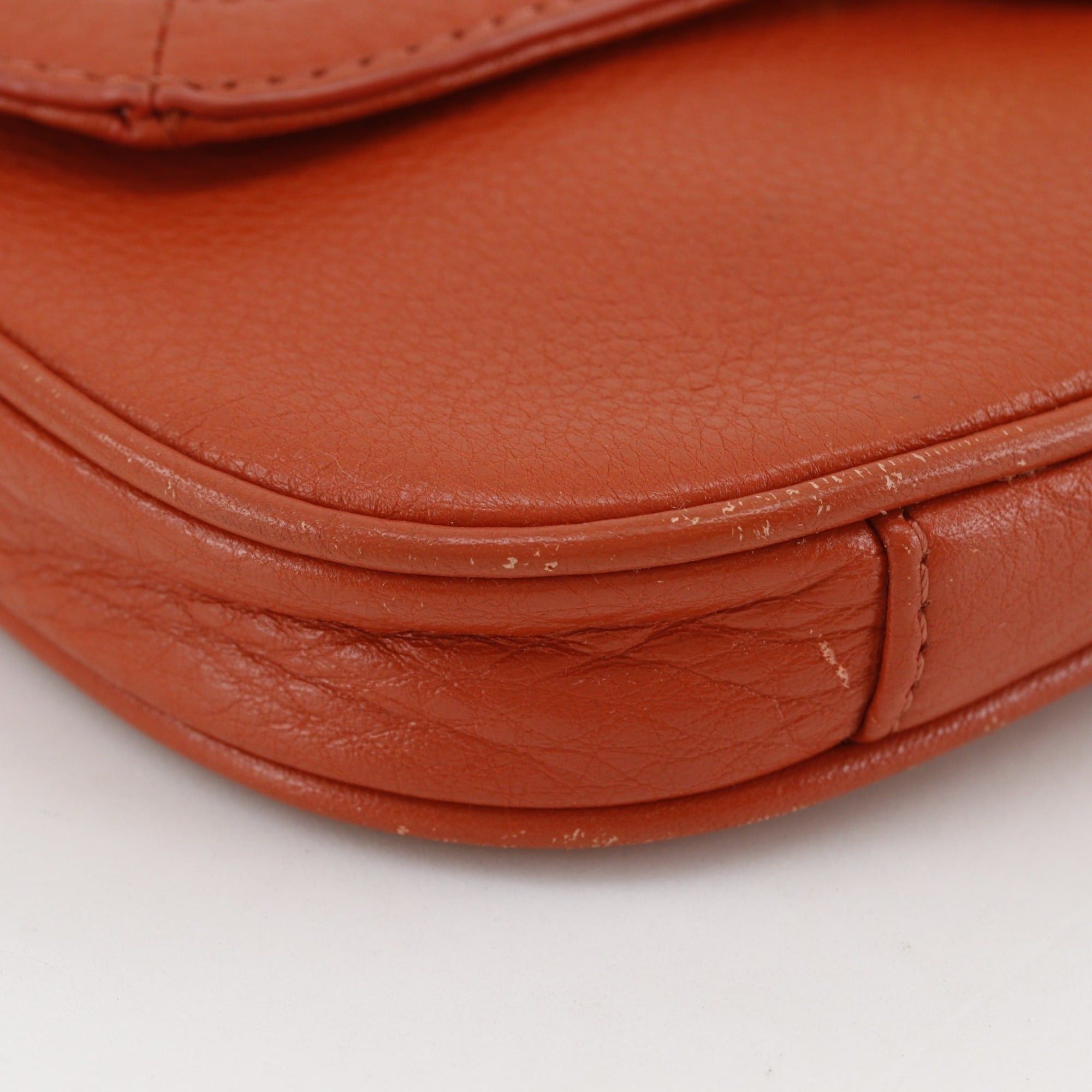 Tory Burch Tory Burch Amanda Mini Shoulder Bag, Leather, Orange, Crossbody, Magnetic Closure, Women's Size ONE SIZE - 4 Thumbnail
