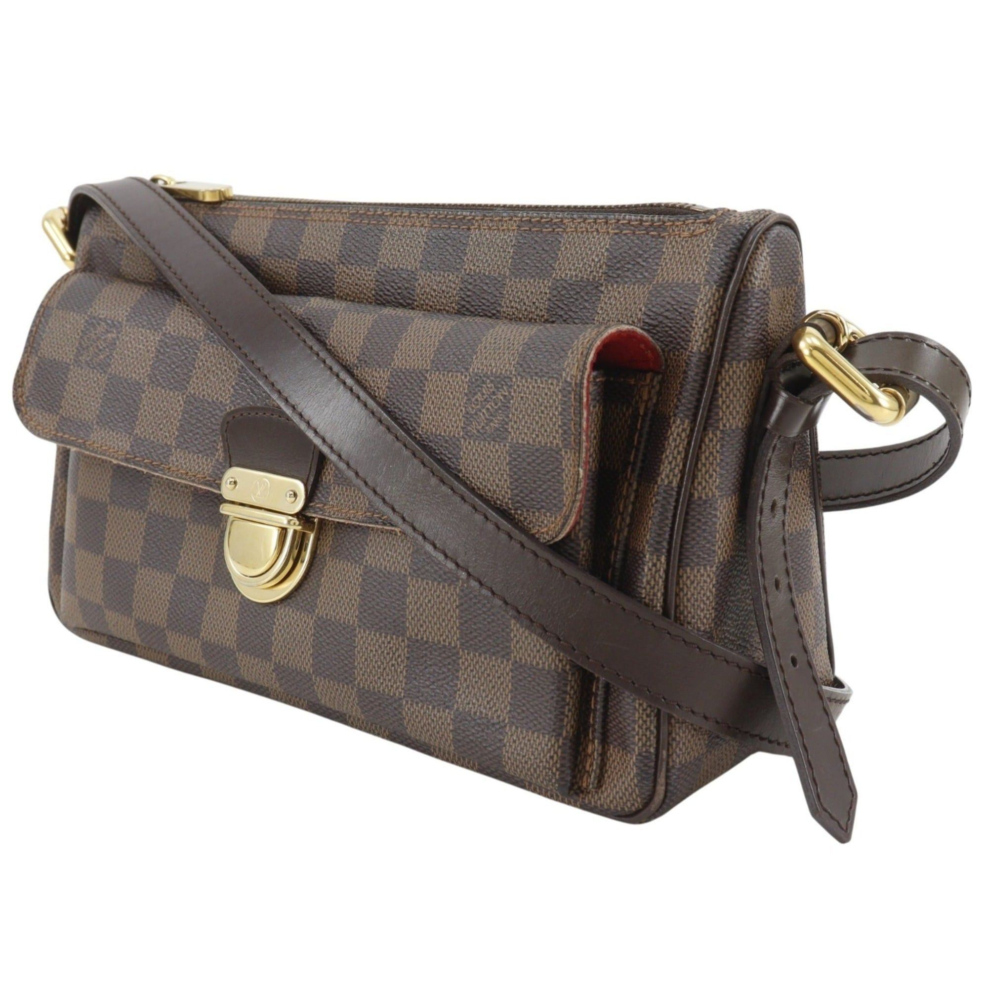 Louis Vuitton Louis Vuitton Ravello GM Shoulder Bag N60006 Damier Canvas 2007 Brown VI4077 Women's Size ONE SIZE - 2 Thumbnail