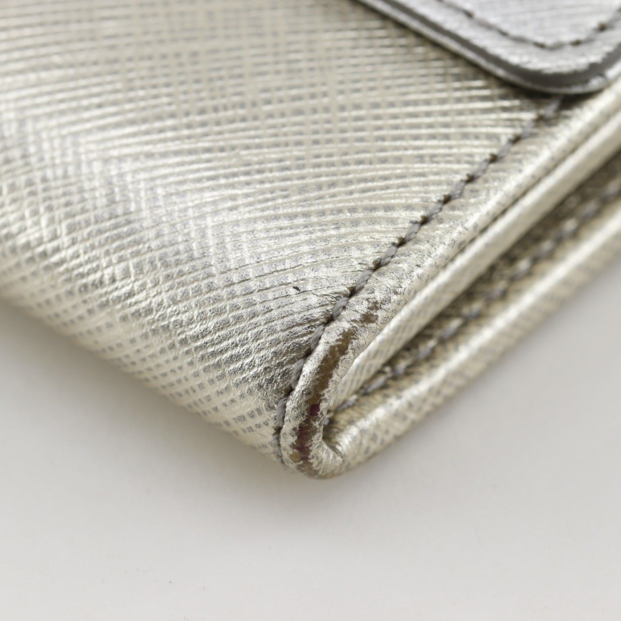 Salvatore Ferragamo Salvatore Ferragamo Vara Ribbon Long Wallet JP-22-C493 Leather Silver Snap Button Women's Size ONE SIZE - 5 Thumbnail