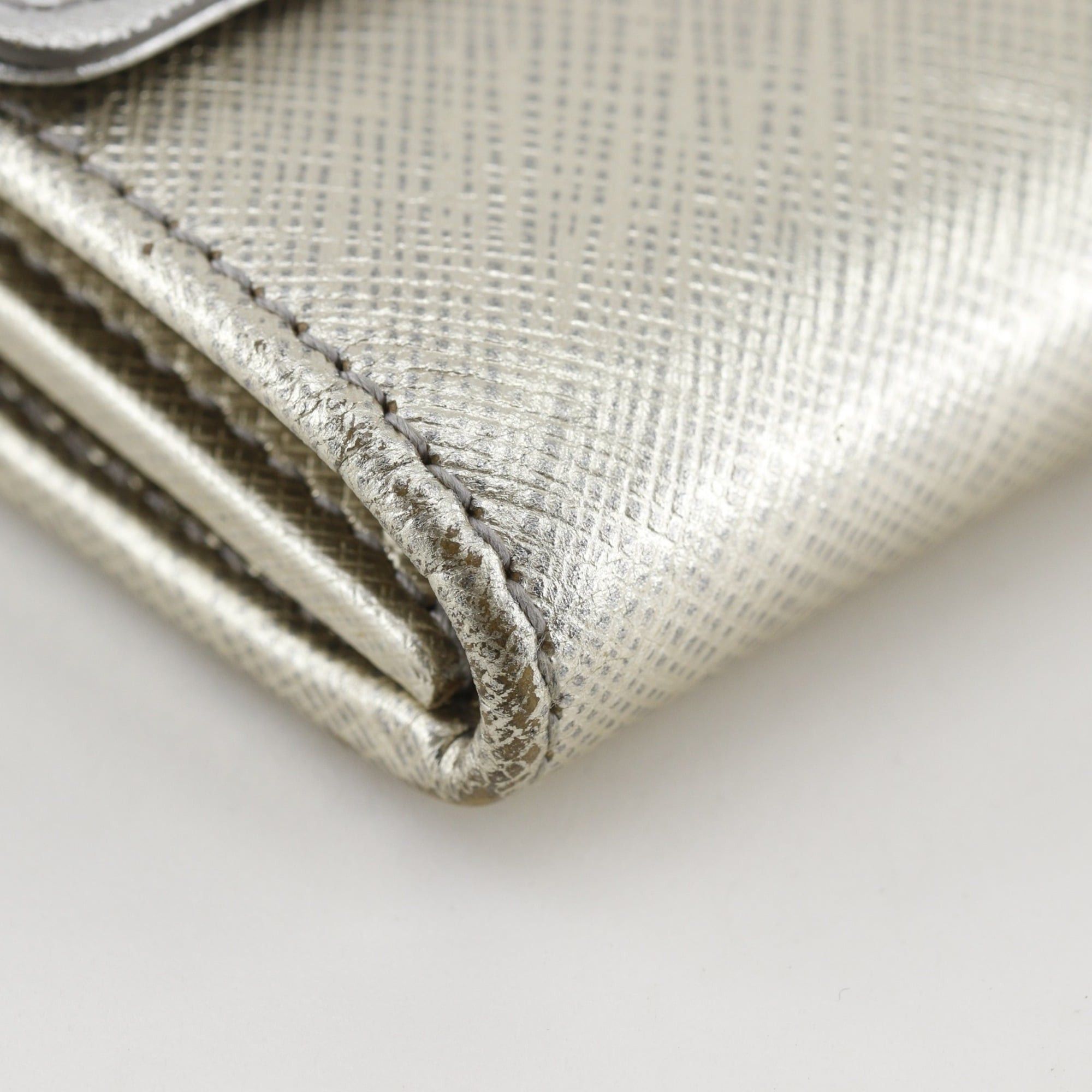 Salvatore Ferragamo Salvatore Ferragamo Vara Ribbon Long Wallet JP-22-C493 Leather Silver Snap Button Women's Size ONE SIZE - 4 Thumbnail