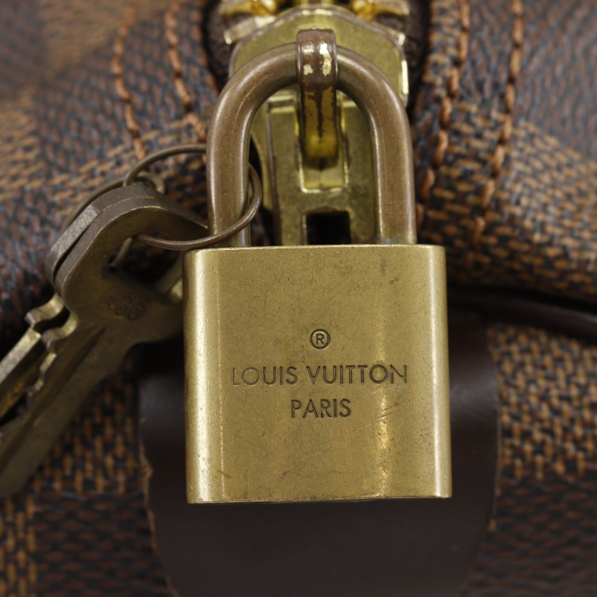 Louis Vuitton Louis Vuitton Keepall 50 Boston Bag N41427 Damier Canvas 2009 Brown MB1099 A4 Double Zipper Keepall50 Unisex Size ONE SIZE - 15 Thumbnail