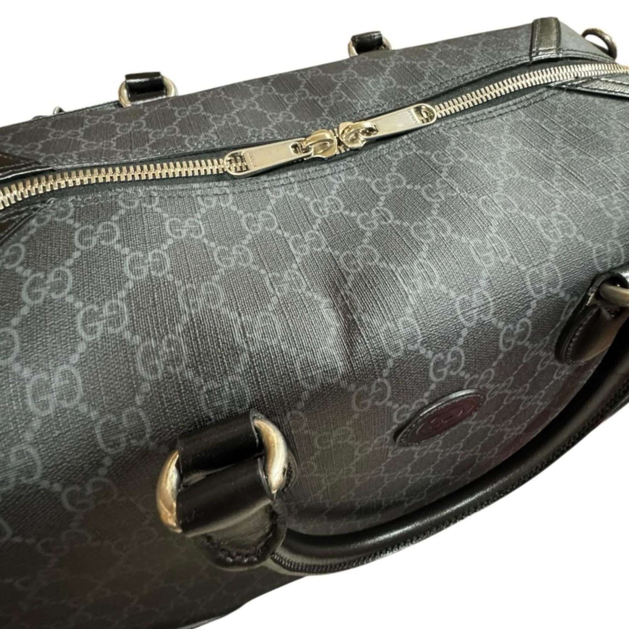 Gucci Gucci Interlocking G Duffle Bag, Boston GG Supreme Canvas 696014, Black, Men's/Women's, GUCCI 2-way Size ONE SIZE - 7 Thumbnail