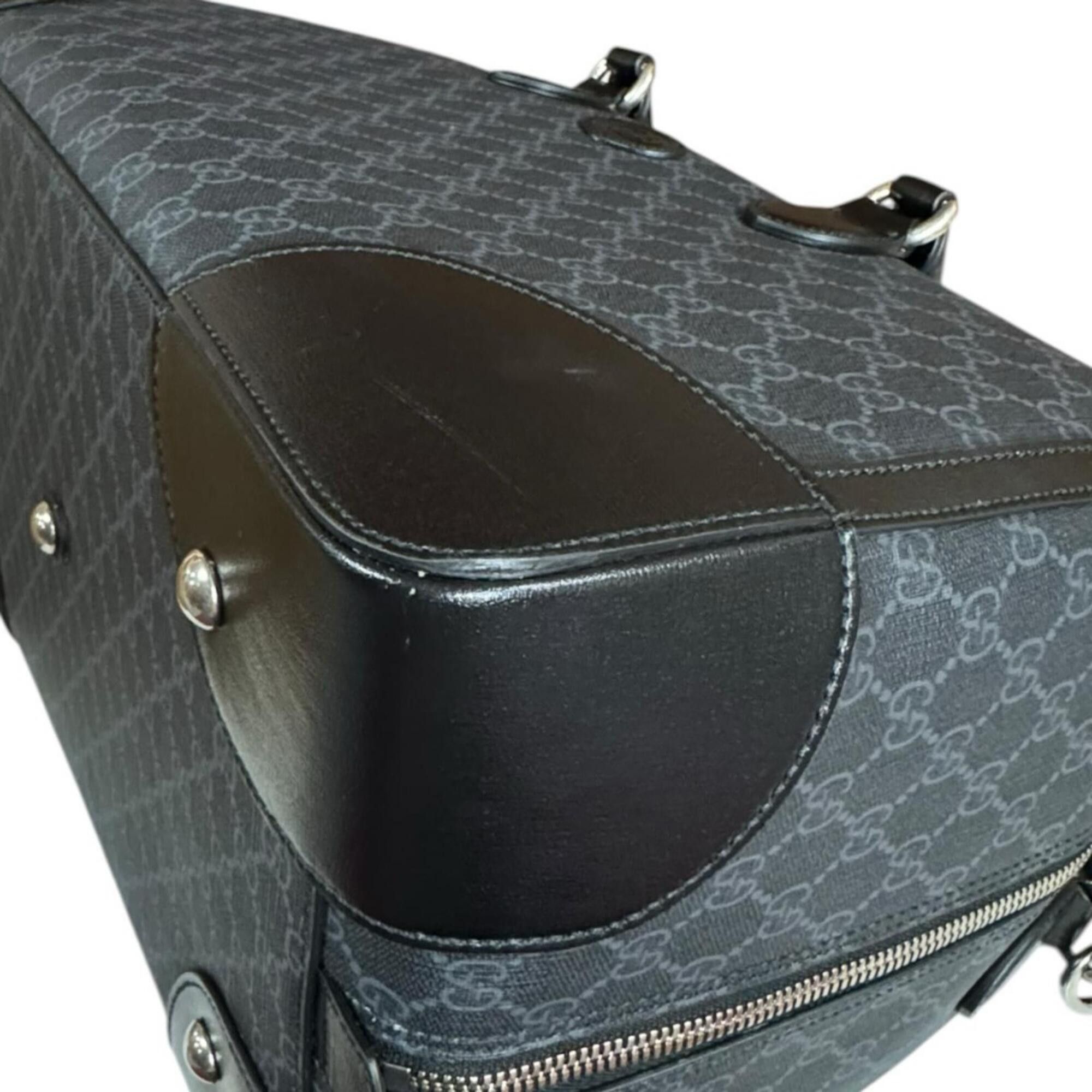 Gucci Gucci Interlocking G Duffle Bag, Boston GG Supreme Canvas 696014, Black, Men's/Women's, GUCCI 2-way Size ONE SIZE - 8 Thumbnail