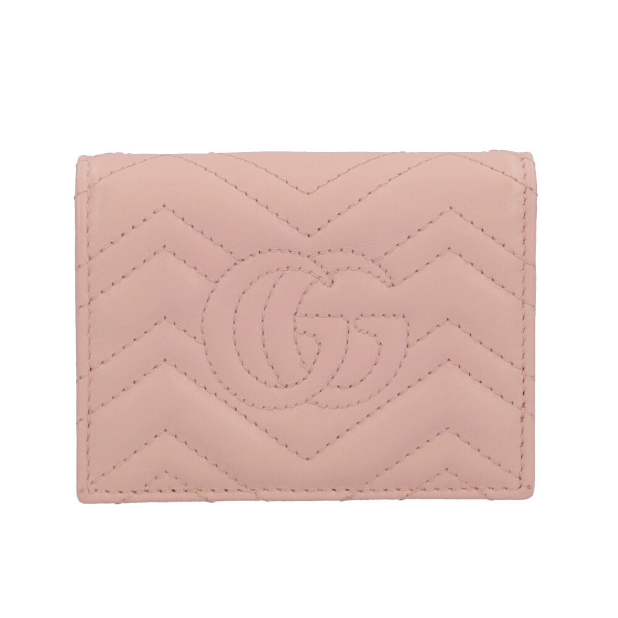 Gucci Gucci GG Marmont Double G Bi-fold Wallet, Leather 466492, Women's GUCCI Size ONE SIZE - 2 Thumbnail