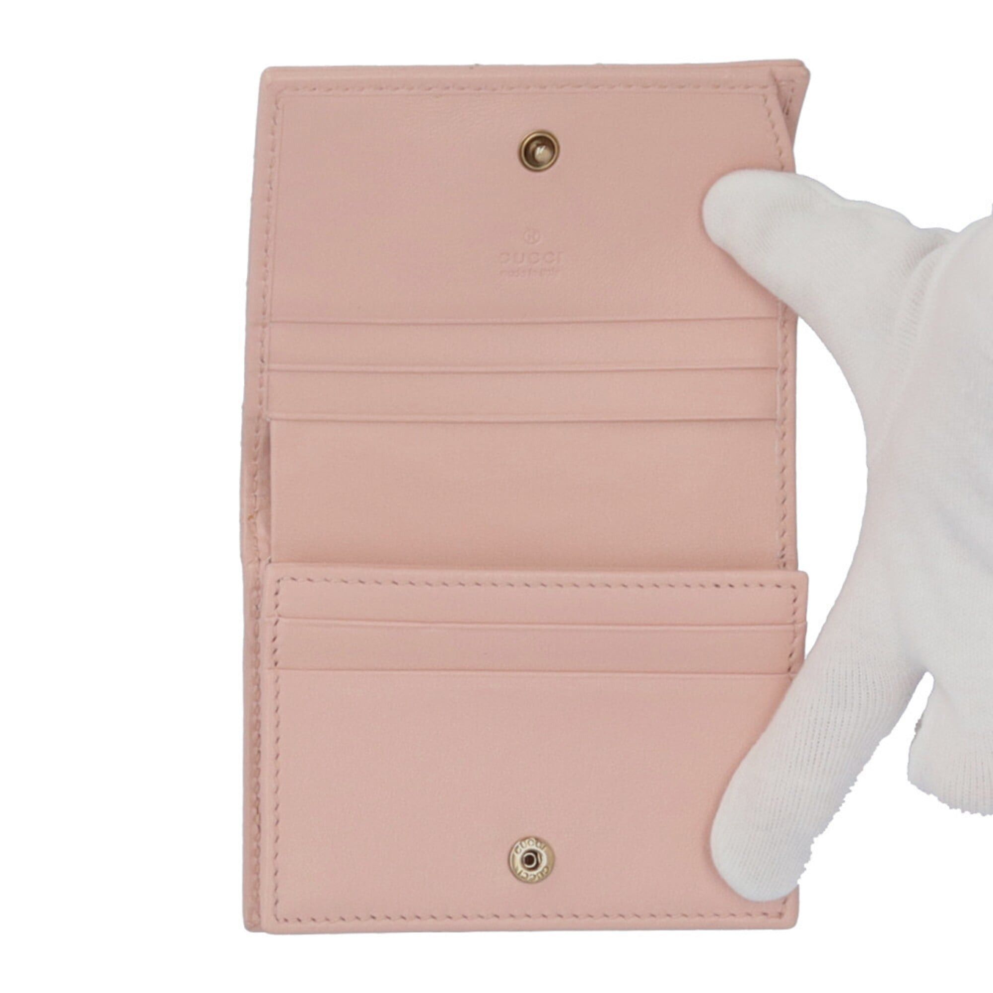 Gucci Gucci GG Marmont Double G Bi-fold Wallet, Leather 466492, Women's GUCCI Size ONE SIZE - 5 Thumbnail