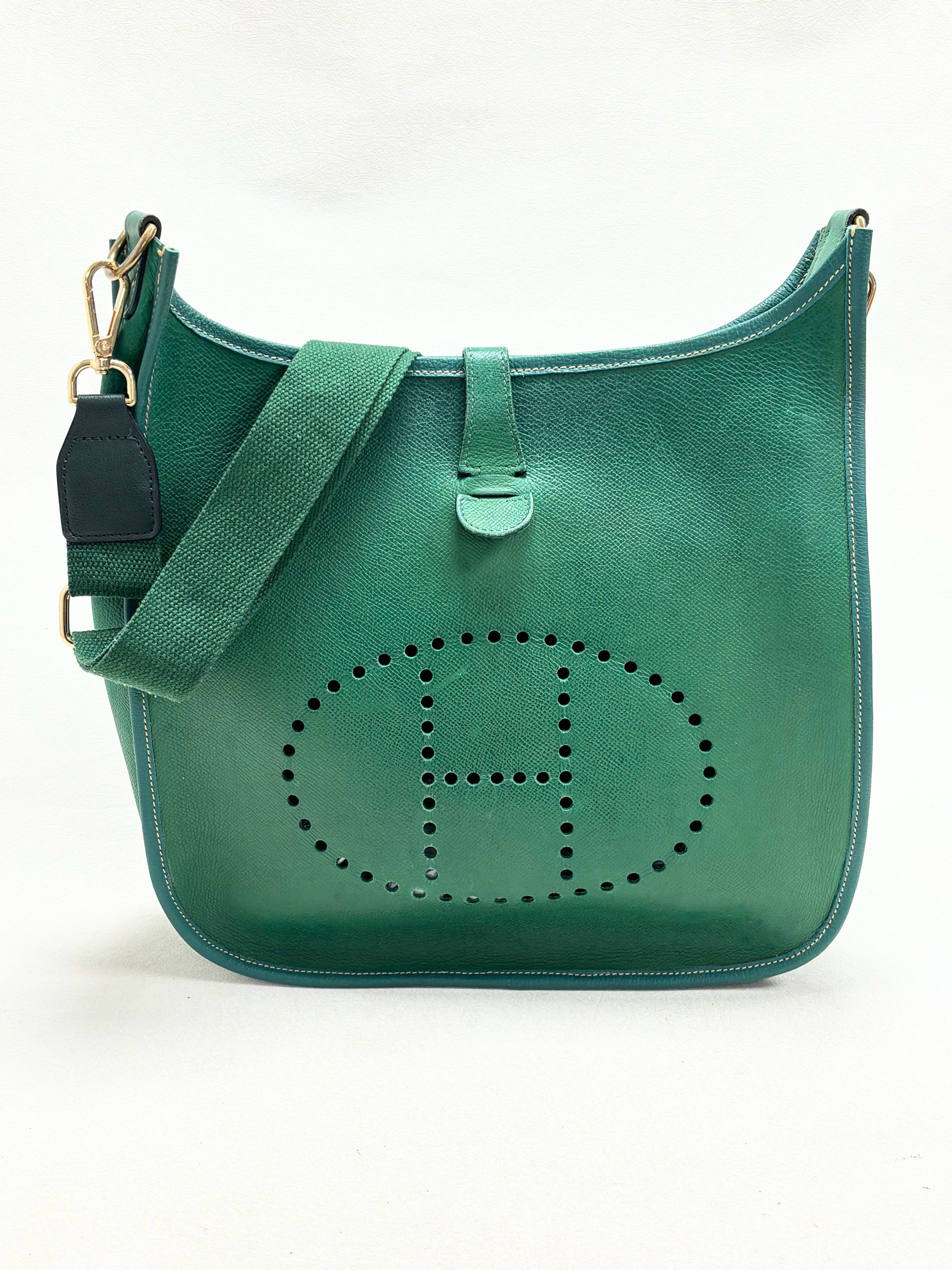 Other HERMÈS Sac Evelyn GM Epsom Vert Size ONE SIZE - 13 Thumbnail