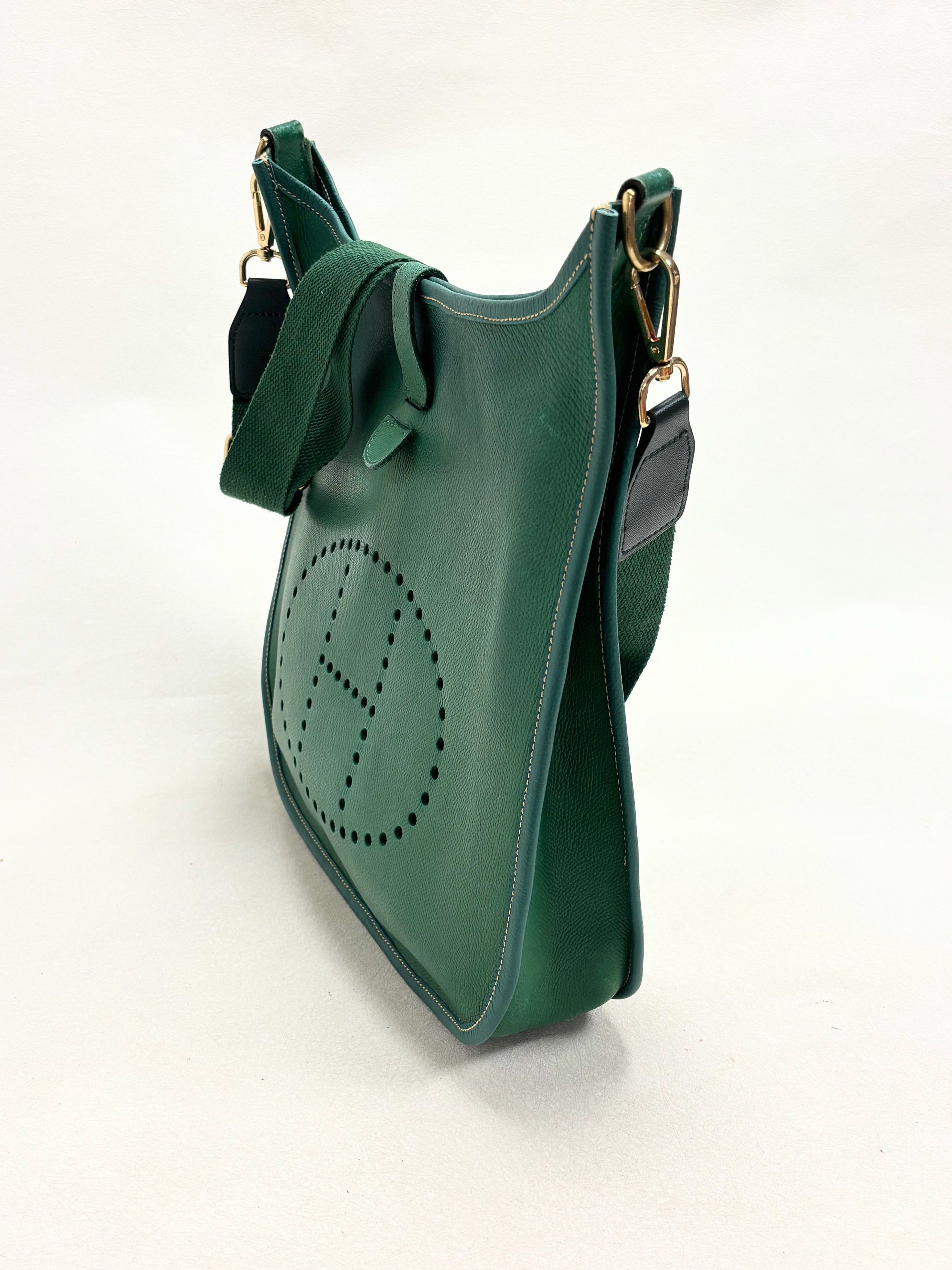 Other HERMÈS Sac Evelyn GM Epsom Vert Size ONE SIZE - 3 Thumbnail