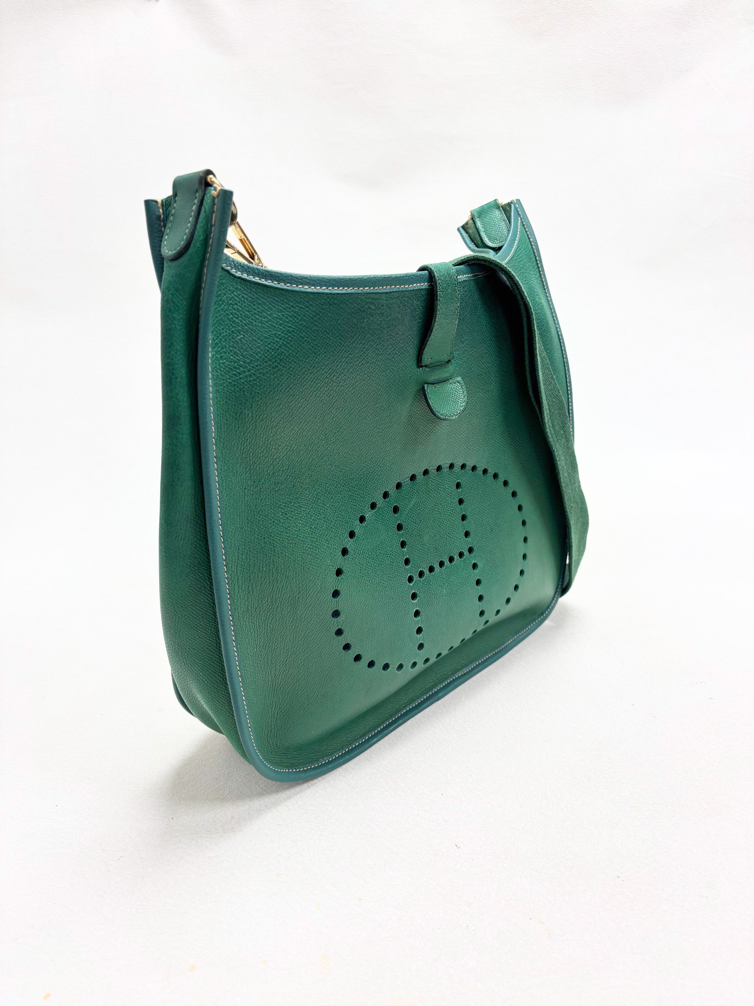 Other HERMÈS Sac Evelyn GM Epsom Vert Size ONE SIZE - 4 Thumbnail