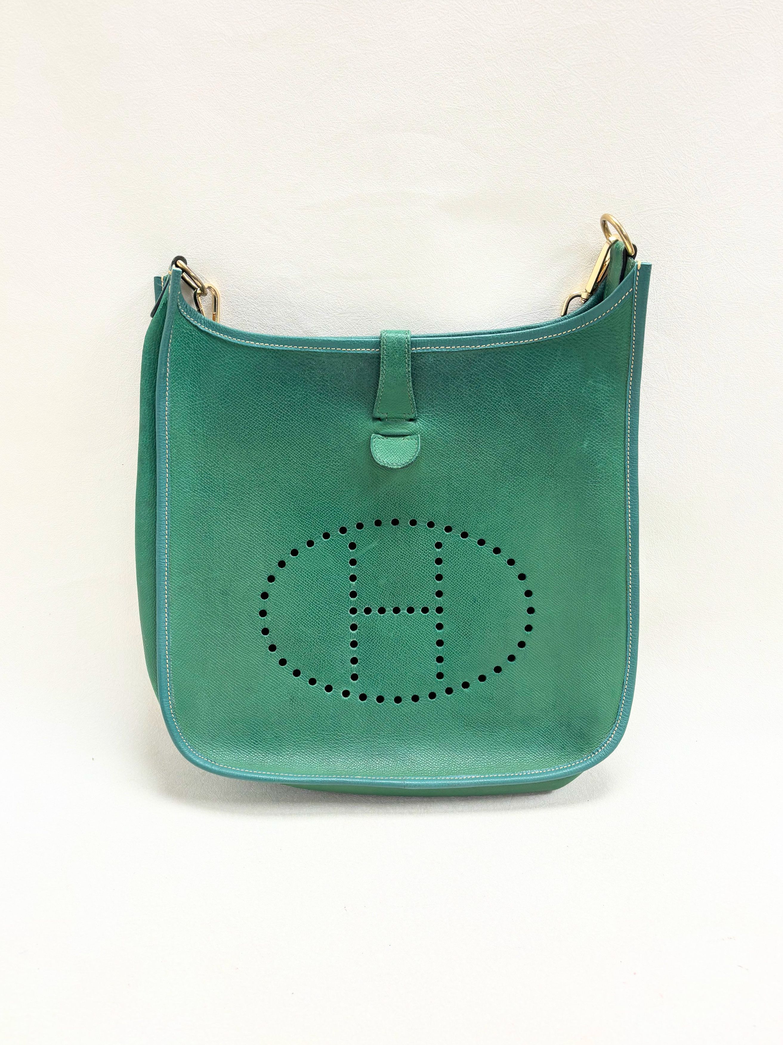 Other HERMÈS Sac Evelyn GM Epsom Vert Size ONE SIZE - 14 Thumbnail