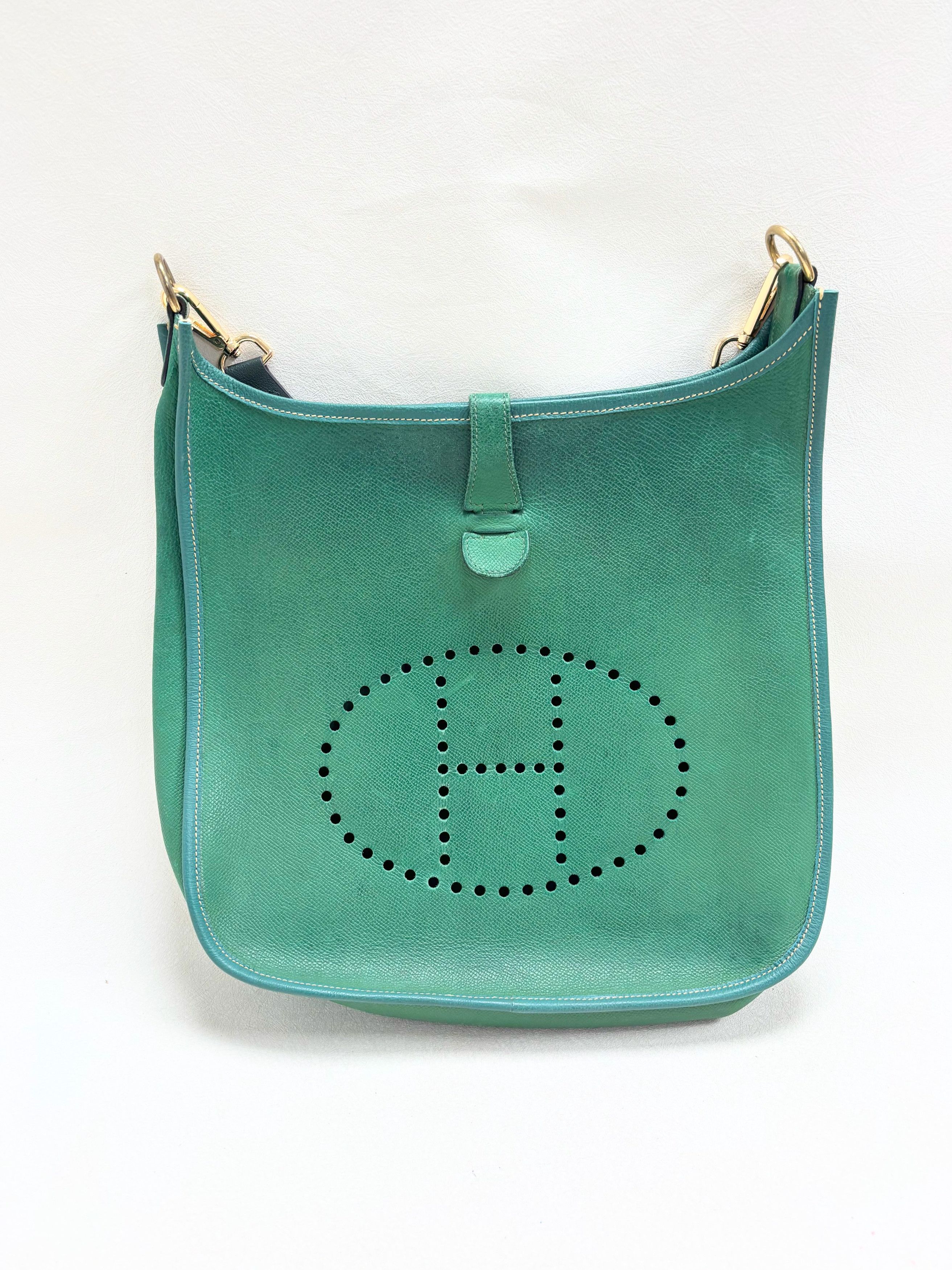 Other HERMÈS Sac Evelyn GM Epsom Vert Size ONE SIZE - 12 Thumbnail