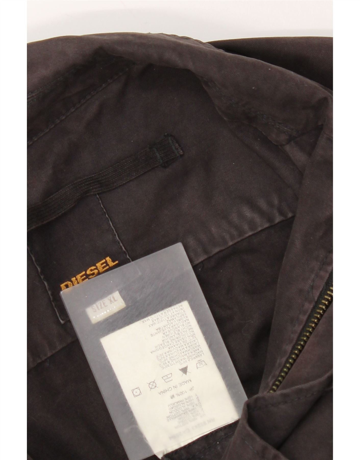 Diesel Womens Utility Jacket UK 18 XL Black Cotton Size L / US 10 / IT 46 - 6 Thumbnail