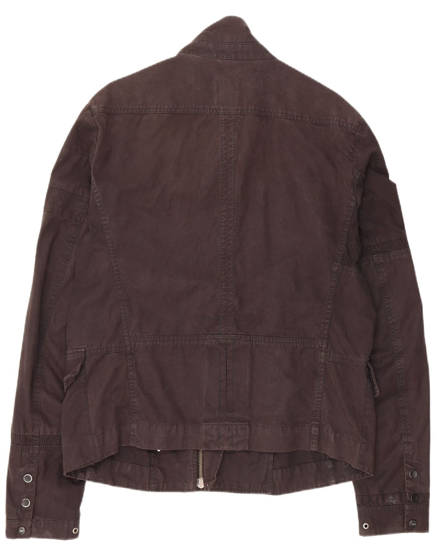 Diesel Womens Utility Jacket UK 18 XL Black Cotton Size L / US 10 / IT 46 - 2 Thumbnail