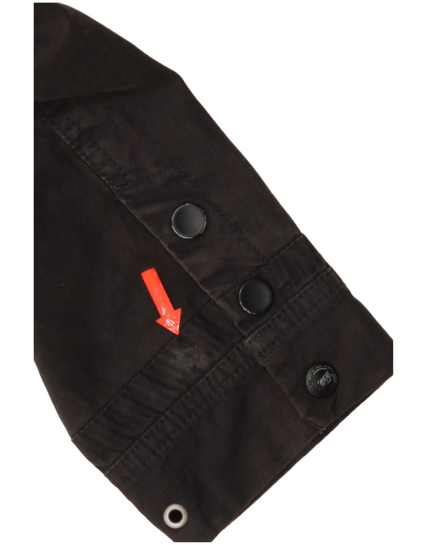 Diesel Womens Utility Jacket UK 18 XL Black Cotton Size L / US 10 / IT 46 - 4 Thumbnail