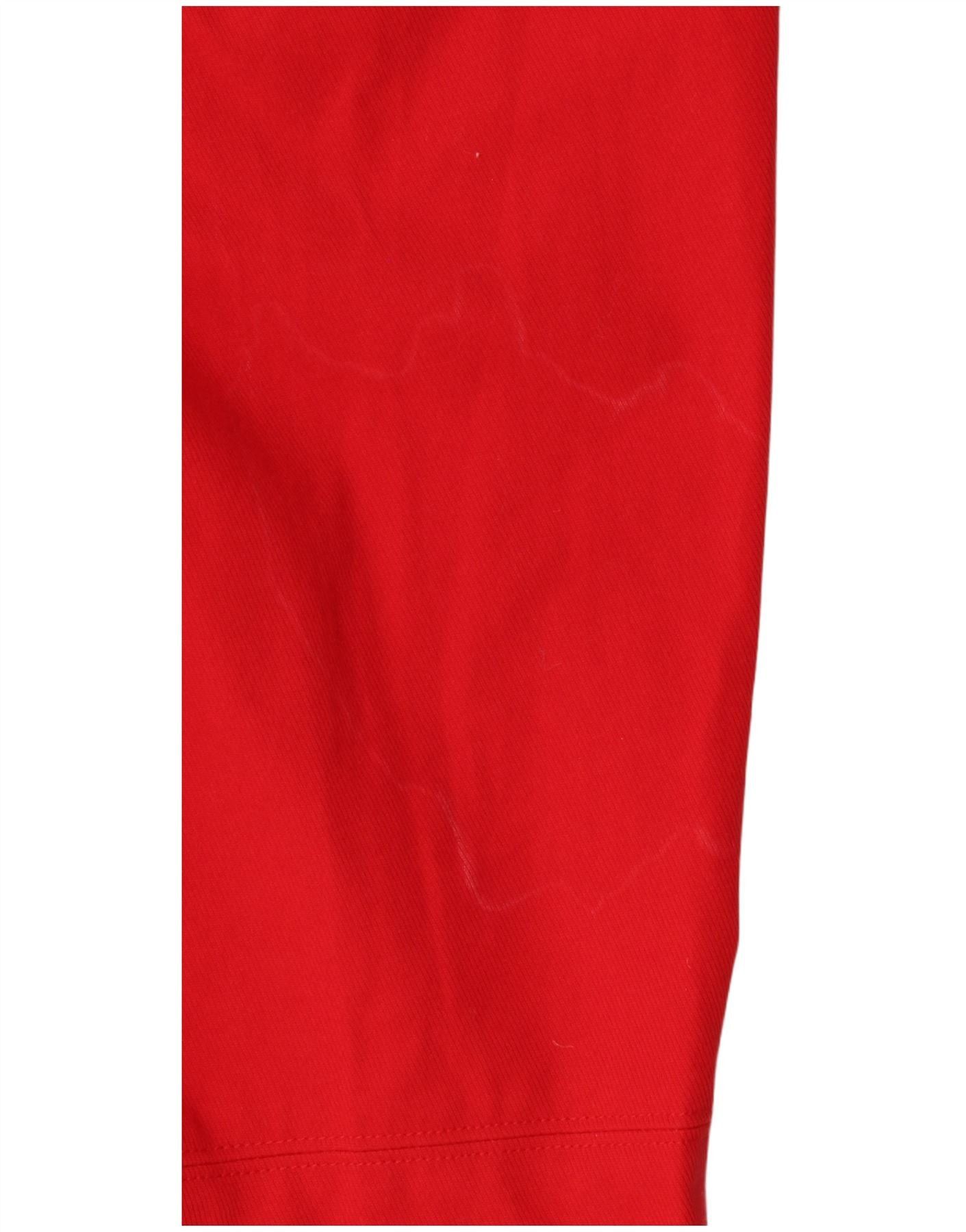 Polo Ralph Lauren Womens Casual Trousers US 10 Large W32 L28 Red Size 28" / US 6 / IT 42 - 3 Thumbnail