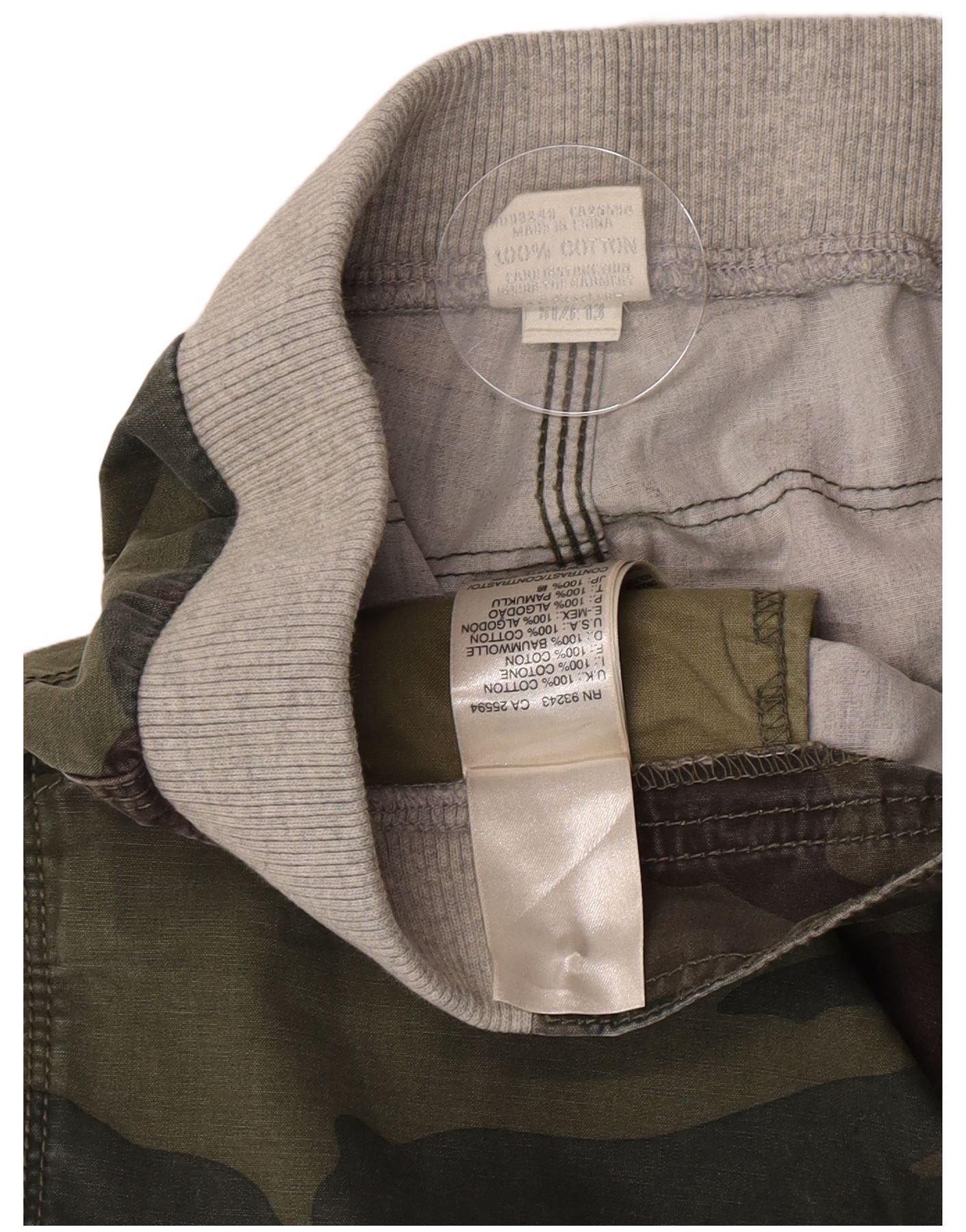 Diesel Boys Straight Cargo Trousers 12-13 Years W26 L28 Khaki Camou Size 30" / US 8 / IT 44 - 4 Thumbnail