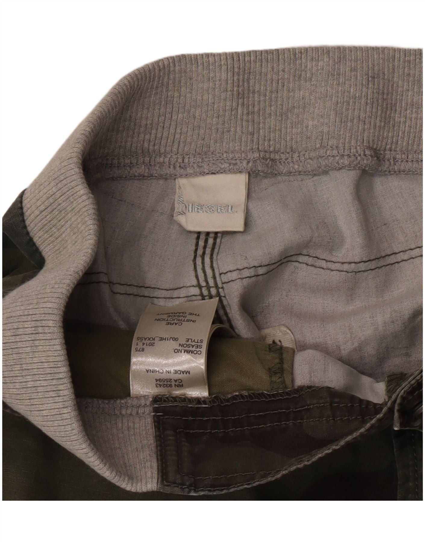Diesel Boys Straight Cargo Trousers 12-13 Years W26 L28 Khaki Camou Size 30" / US 8 / IT 44 - 5 Thumbnail
