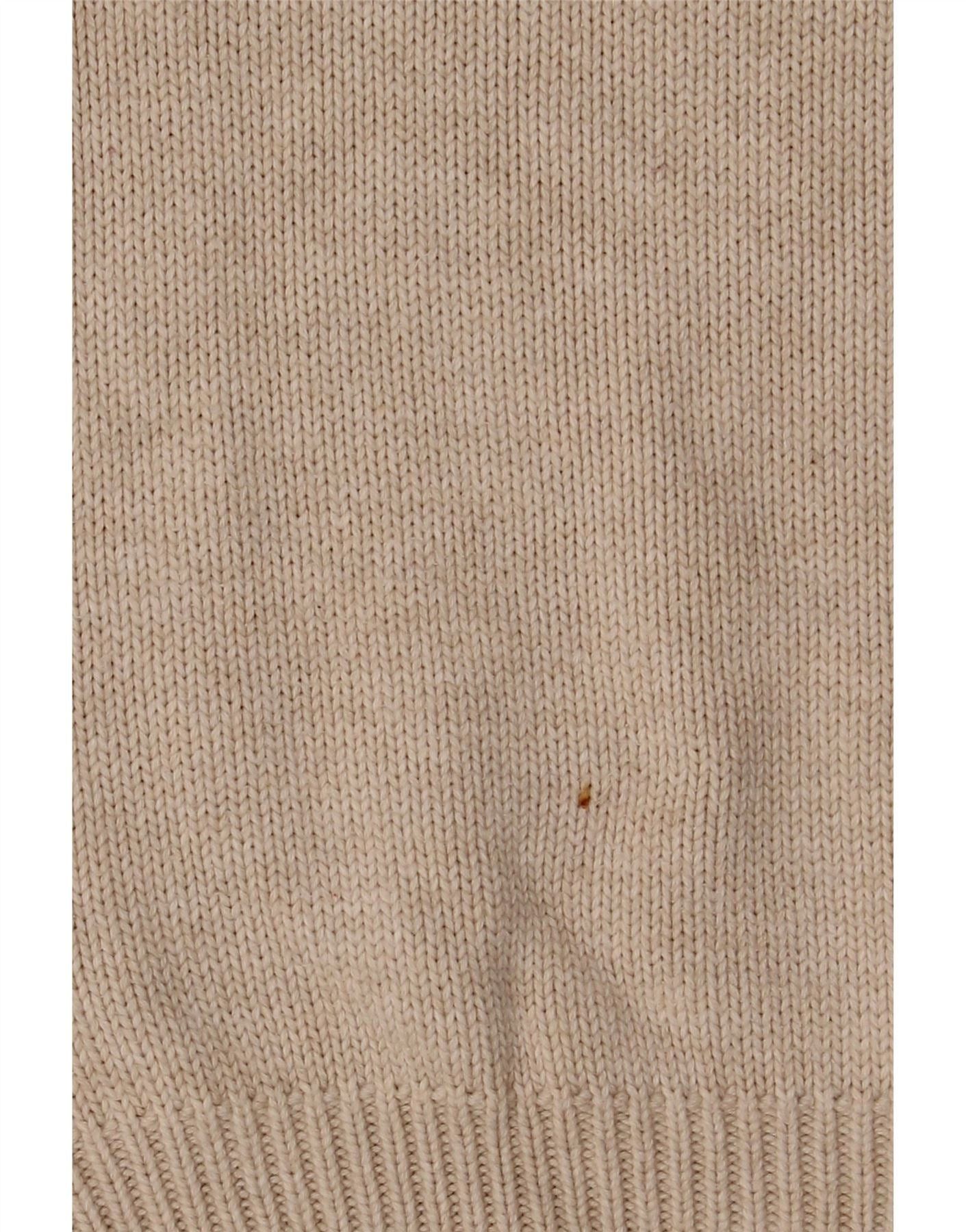 Polo Ralph Lauren Boys Zip Neck Jumper Sweater 10-11 Years Medium Off White Size M / US 6-8 / IT 42-44 - 3 Thumbnail