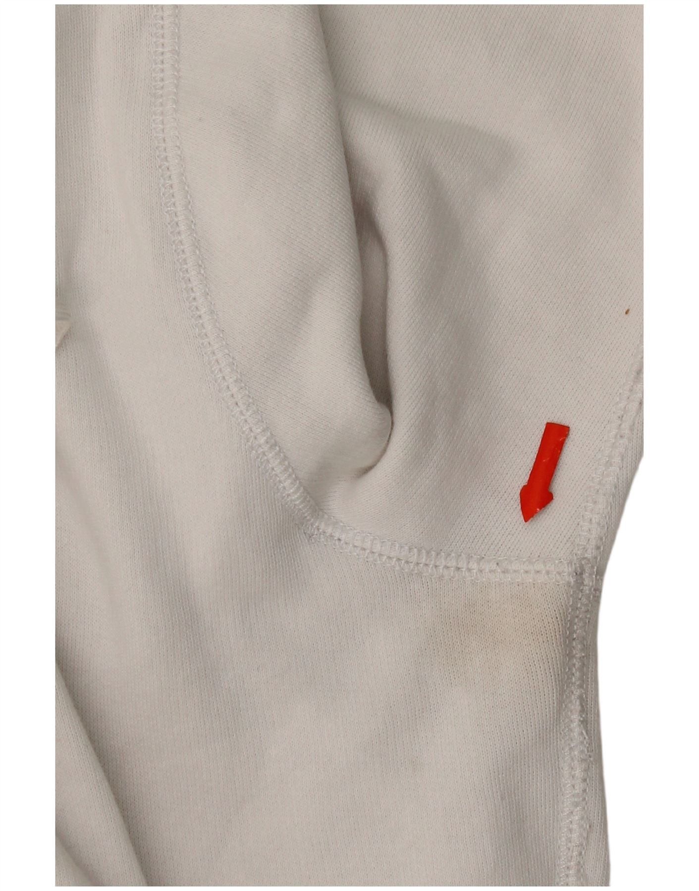 Polo Ralph Lauren Womens Crop Zip Hoodie Sweater UK 16 Large White Cotton Size XL / US 12-14 / IT 48-50 - 6 Thumbnail