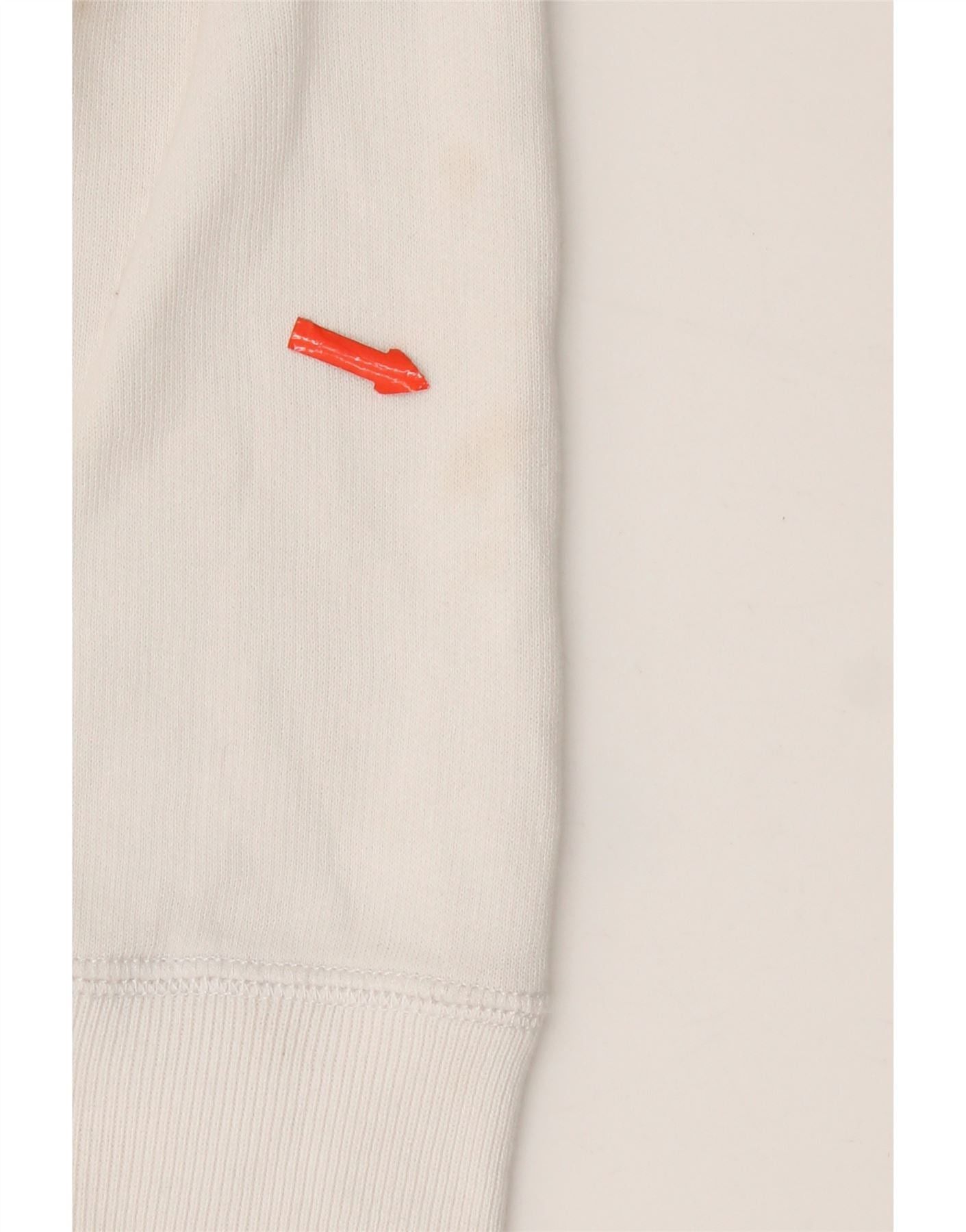 Polo Ralph Lauren Womens Crop Zip Hoodie Sweater UK 16 Large White Cotton Size XL / US 12-14 / IT 48-50 - 4 Thumbnail
