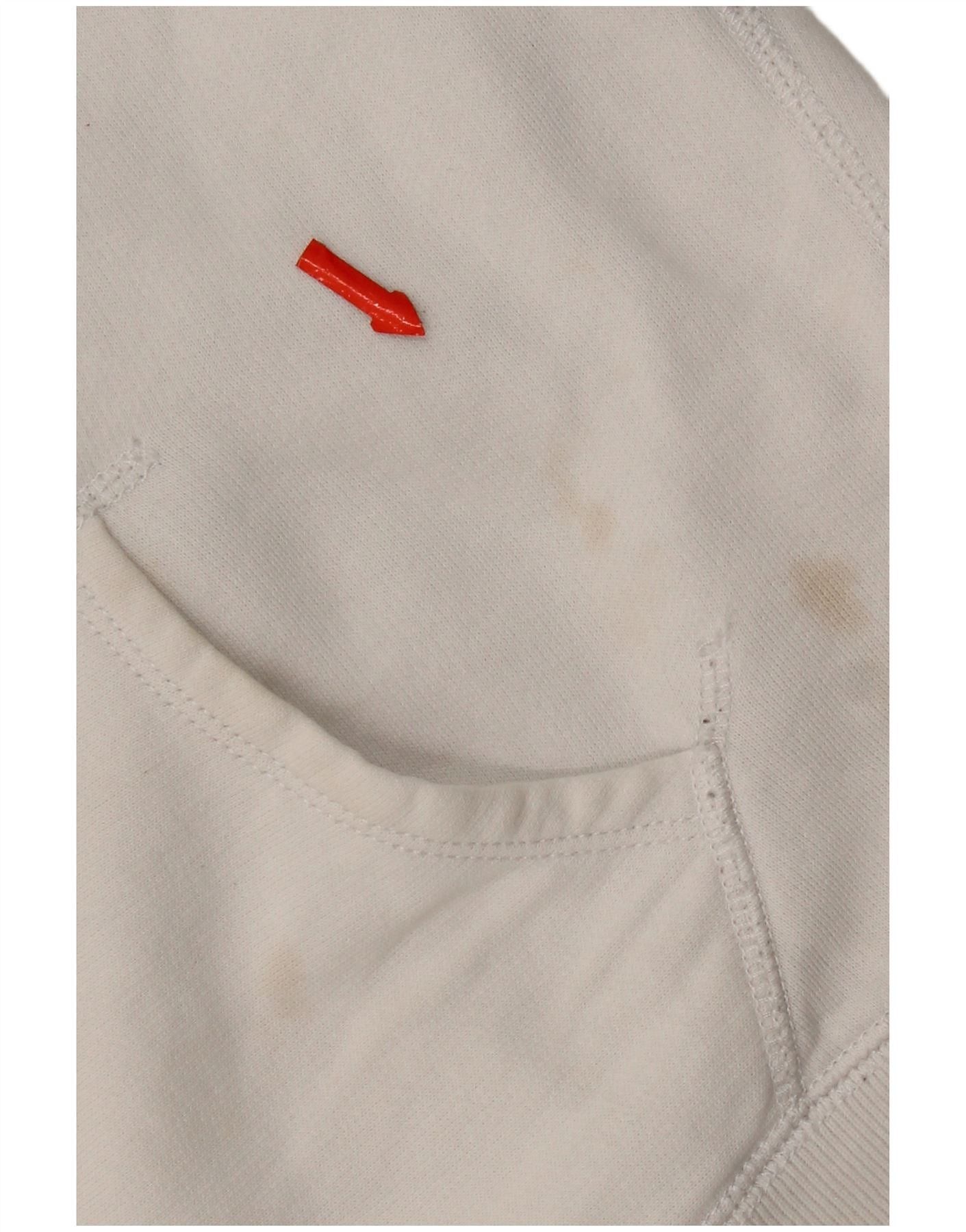 Polo Ralph Lauren Womens Crop Zip Hoodie Sweater UK 16 Large White Cotton Size XL / US 12-14 / IT 48-50 - 5 Thumbnail