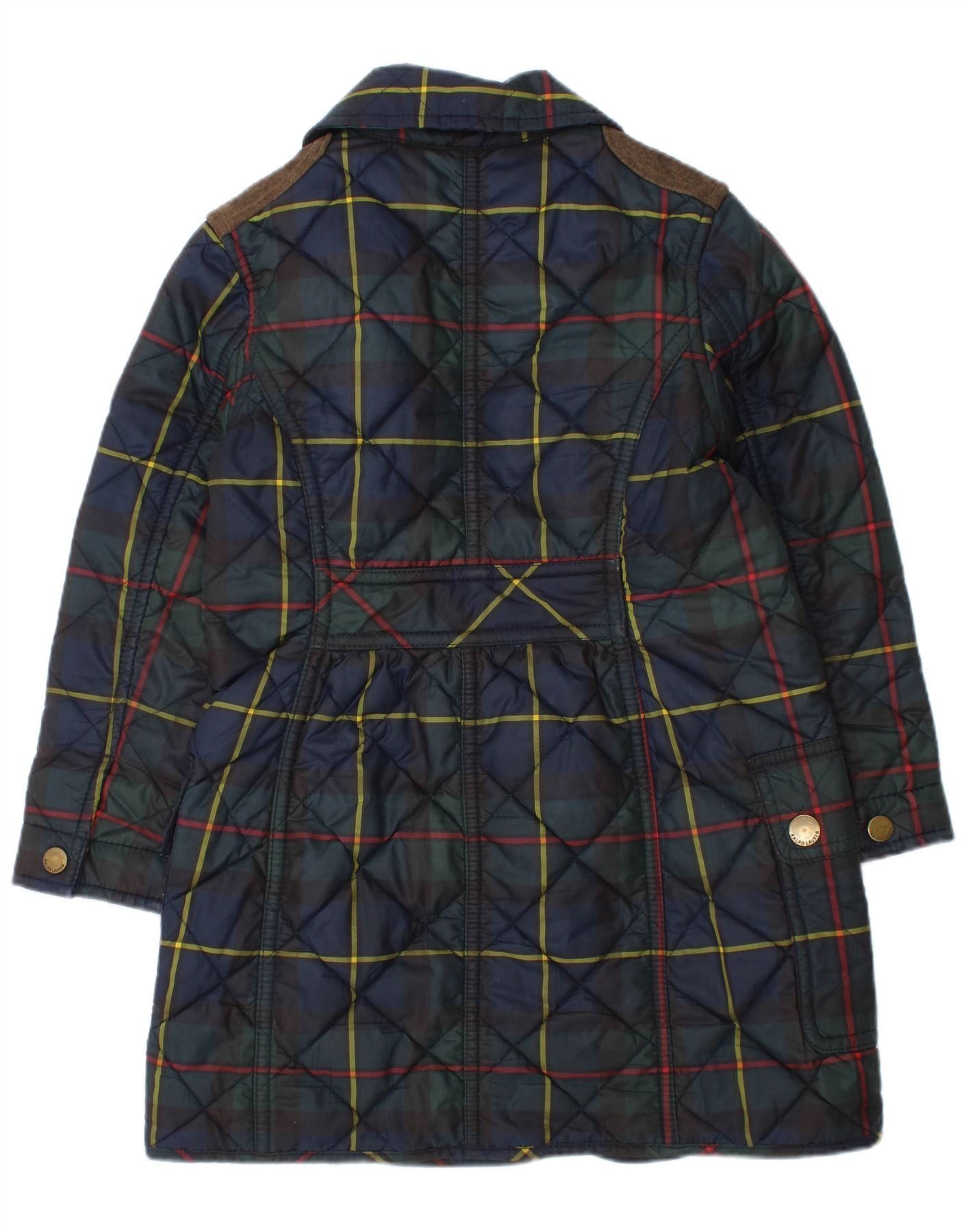 Ralph Lauren Girls Quilted Jacket 3-4 Years Navy Blue Check Size XXS / US 00 / IT 34 - 2 Thumbnail