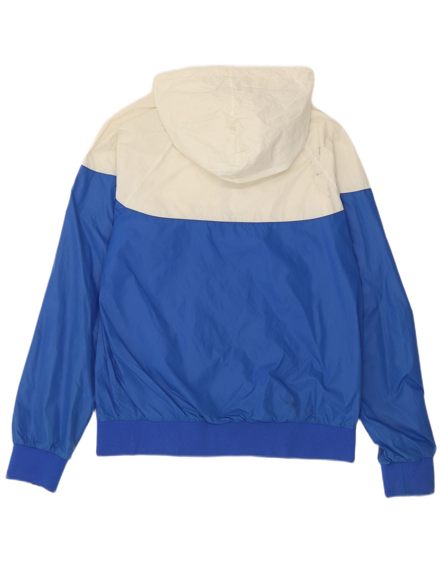 Carhartt Womens Hooded Rain Jacket UK 14 Medium Blue Colourblock Nylo Size M / US 6-8 / IT 42-44 - 2 Thumbnail