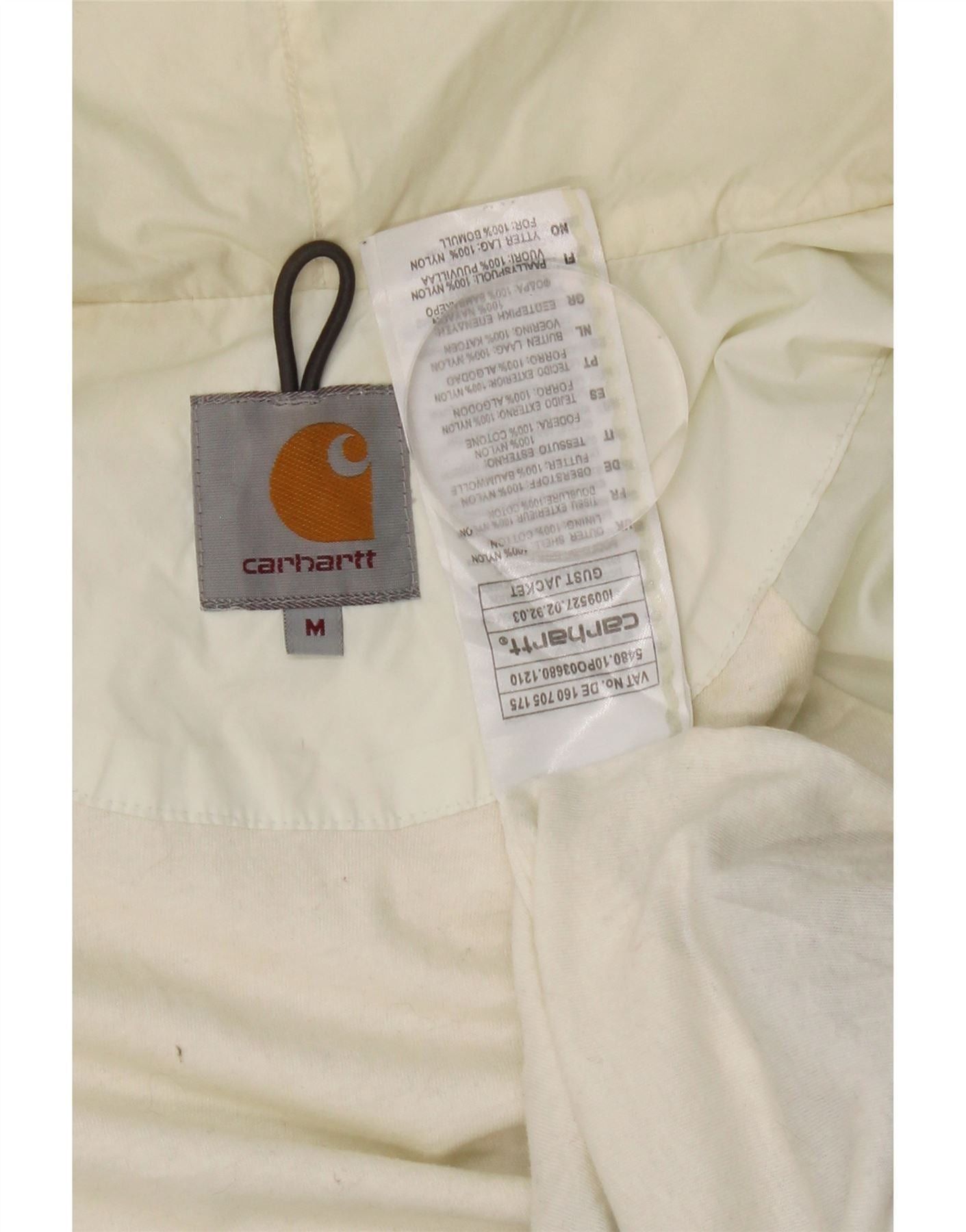 Carhartt Womens Hooded Rain Jacket UK 14 Medium Blue Colourblock Nylo Size M / US 6-8 / IT 42-44 - 8 Thumbnail