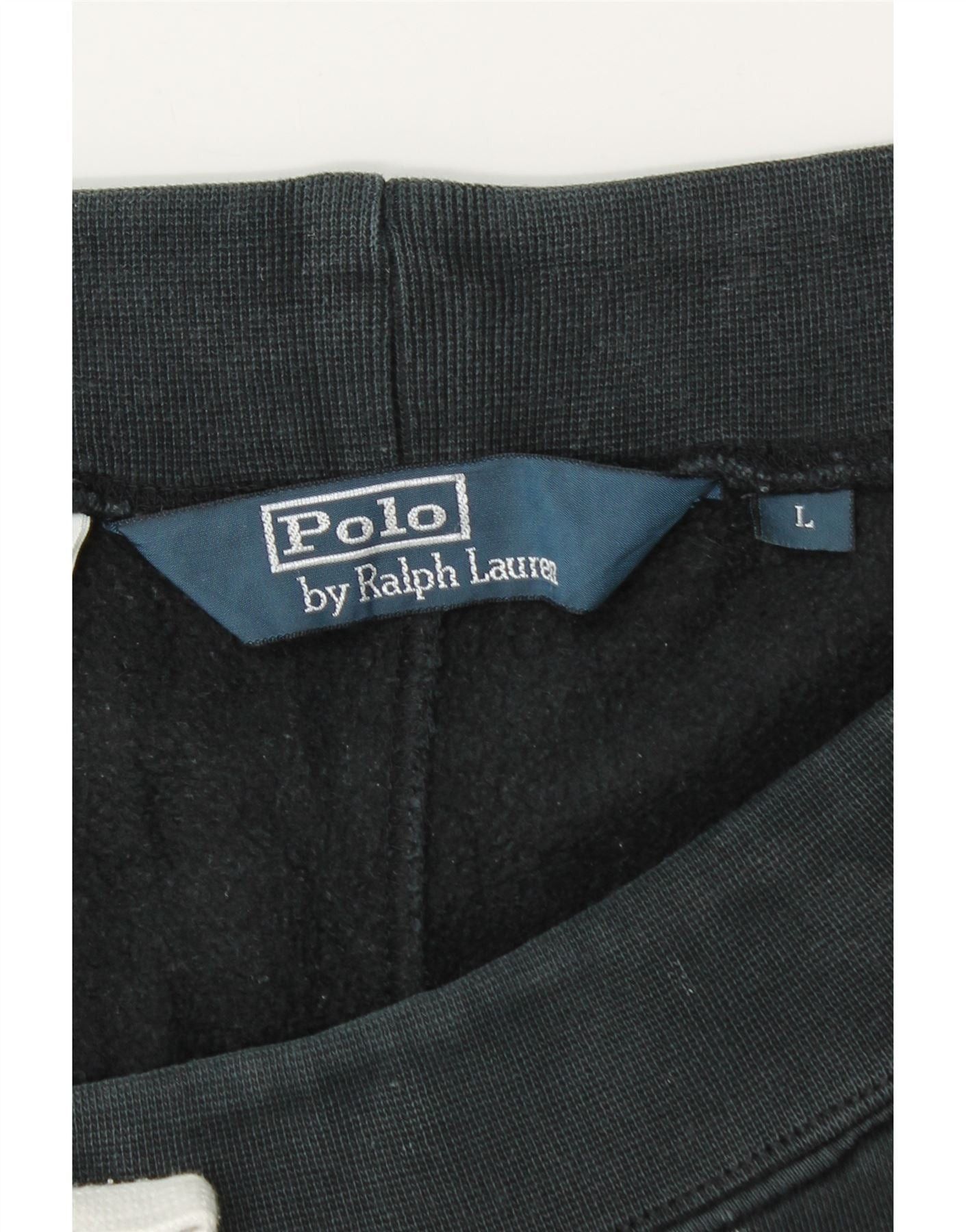 Polo Ralph Lauren Mens Tracksuit Trousers Large Black Cotton Size US 34 / EU 50 - 4 Thumbnail