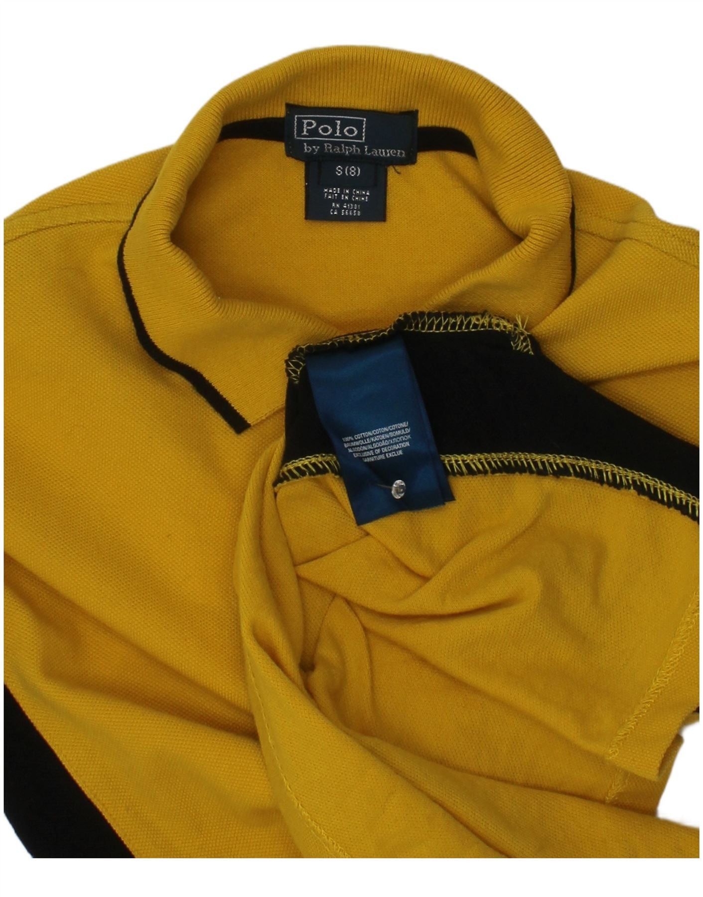 Polo Ralph Lauren Girls Graphic Rugby Polo Shirt 7-8 Years Small Yellow Size ONE SIZE - 3 Thumbnail