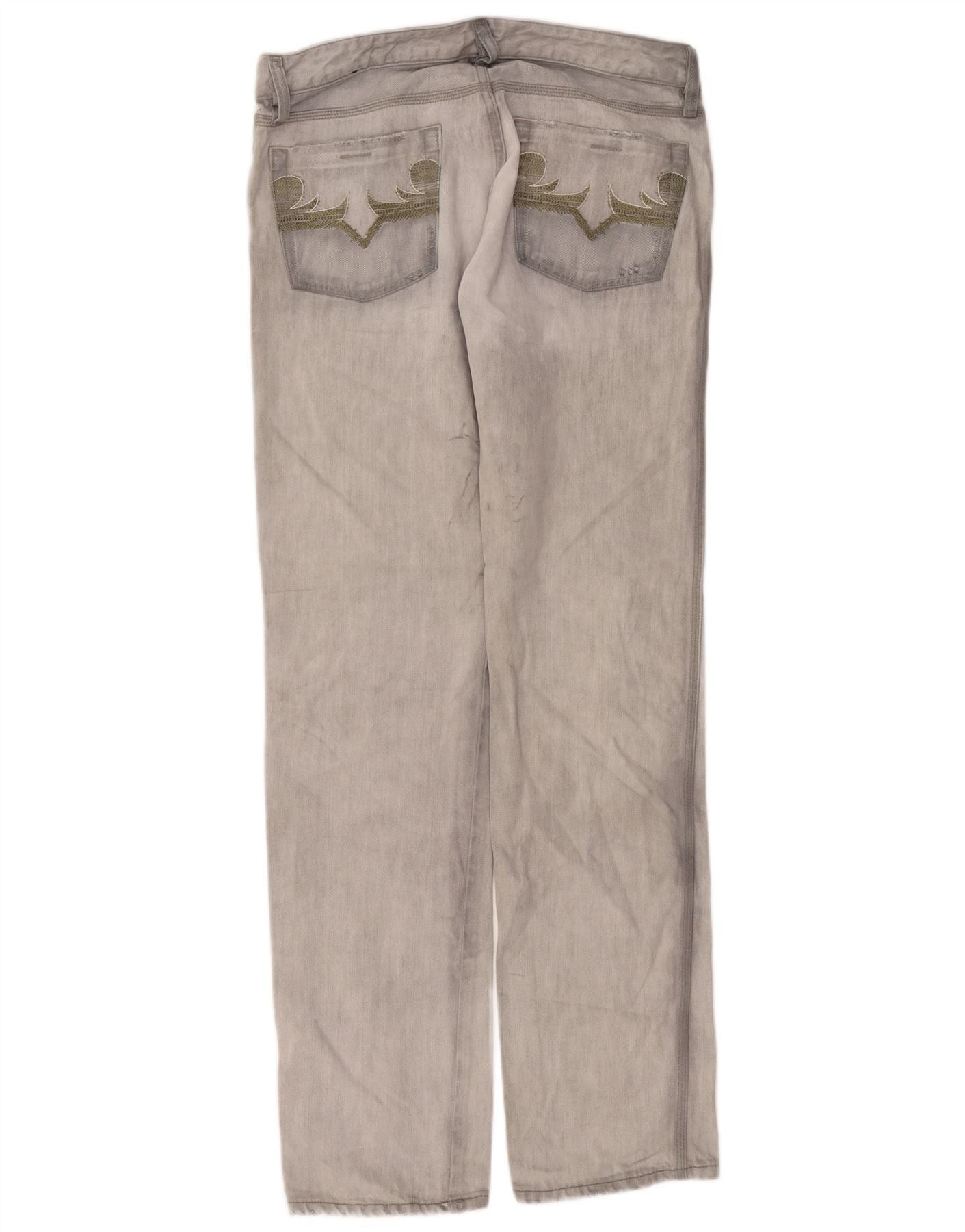 Diesel Mens Straight Jeans W32 L34 Grey Cotton Size US 32 / EU 48 - 2 Thumbnail