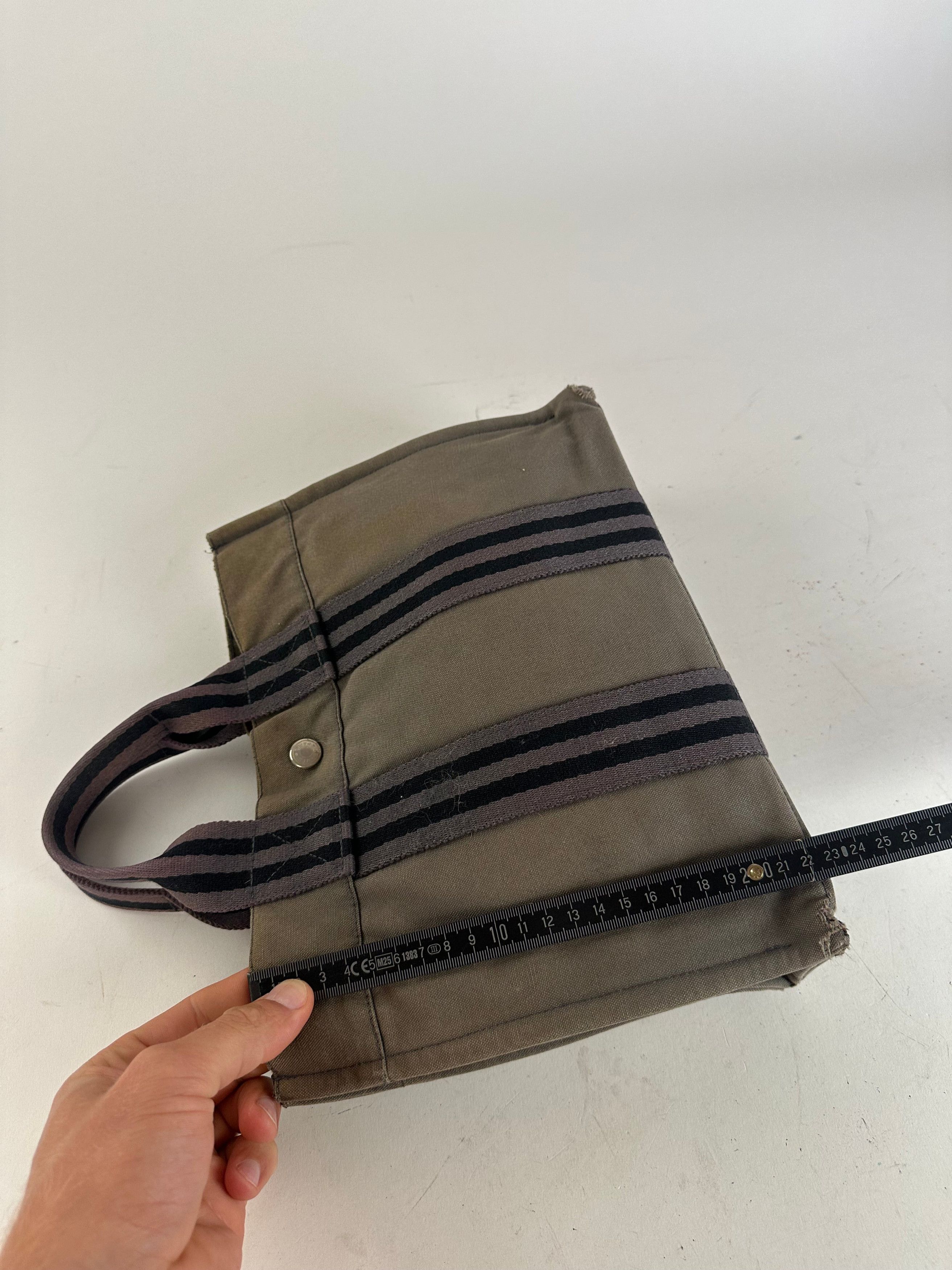 Other Vintage Hermes Cotton Tote Bag Brown Size ONE SIZE - 11 Thumbnail
