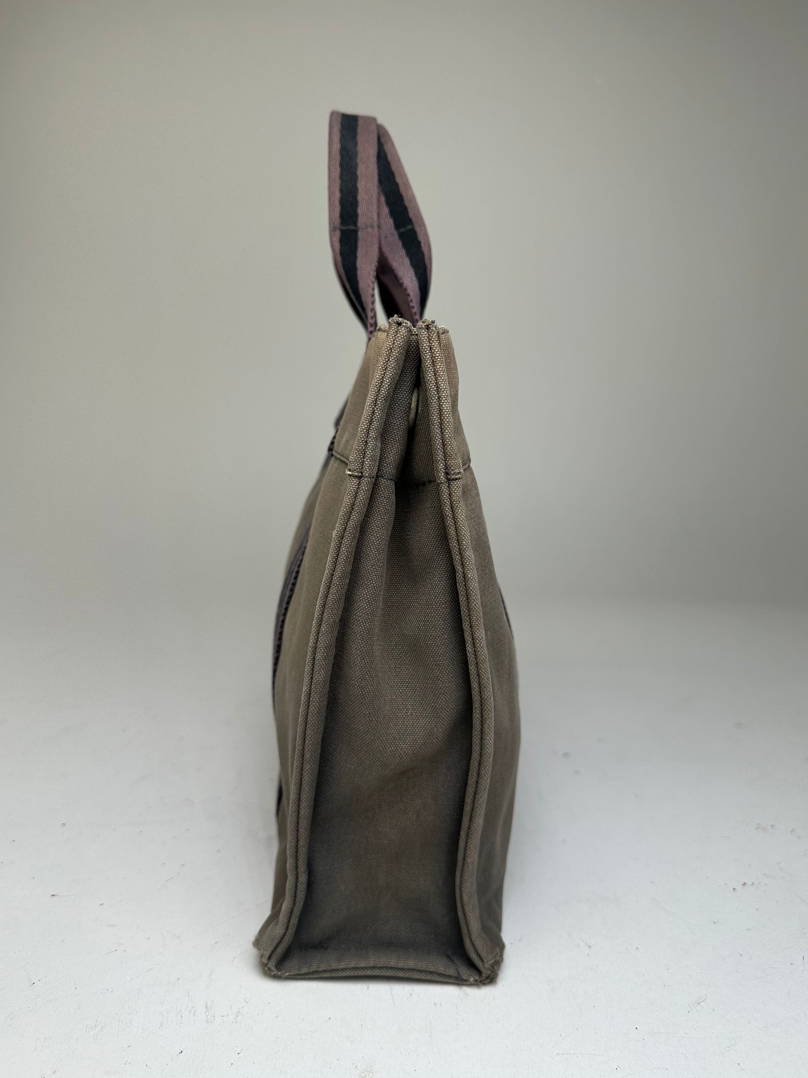 Other Vintage Hermes Cotton Tote Bag Brown Size ONE SIZE - 9 Thumbnail