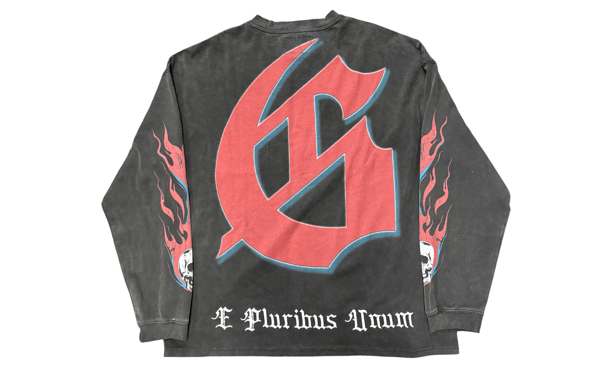 Godspeed Checkmate Washed Black Longsleeve T-Shirt (PreOwned) Size US XL / EU 56 / 4 - 2 Thumbnail