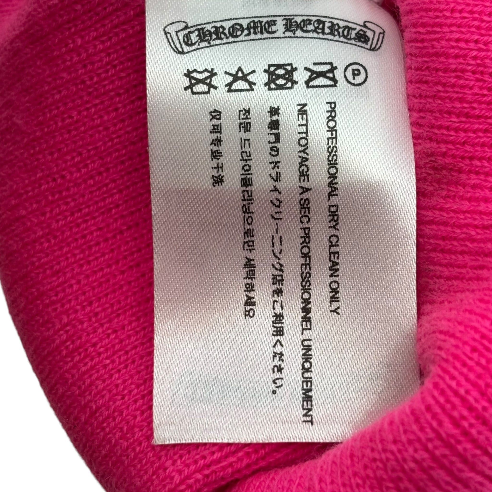 Chrome Hearts Logo Beanie Pink Size ONE SIZE - 4 Thumbnail