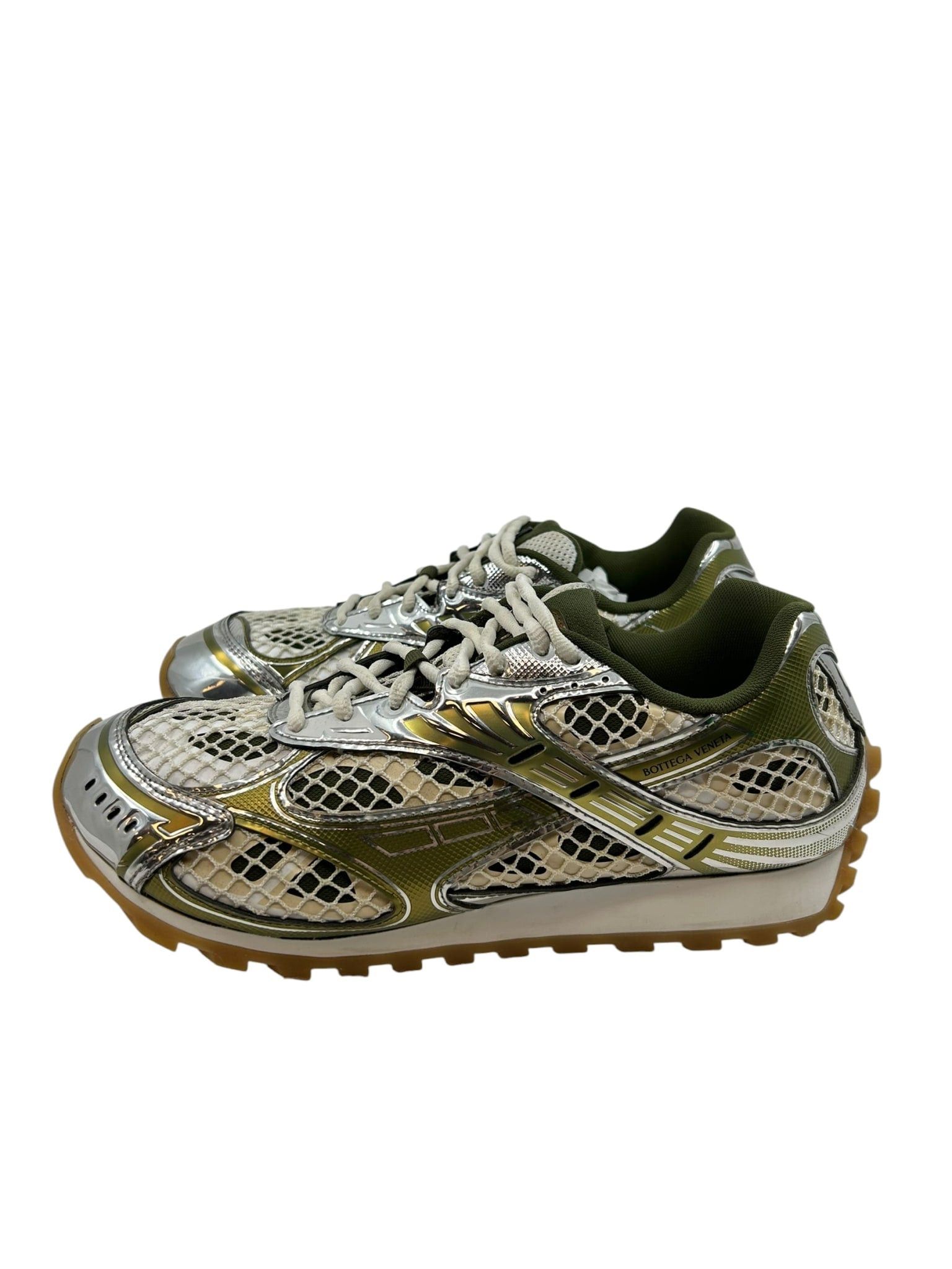 Bottega Veneta Bottega Orbit Sneaker Green/Silver Size US 8.5 / EU 41-42 - 2 Thumbnail