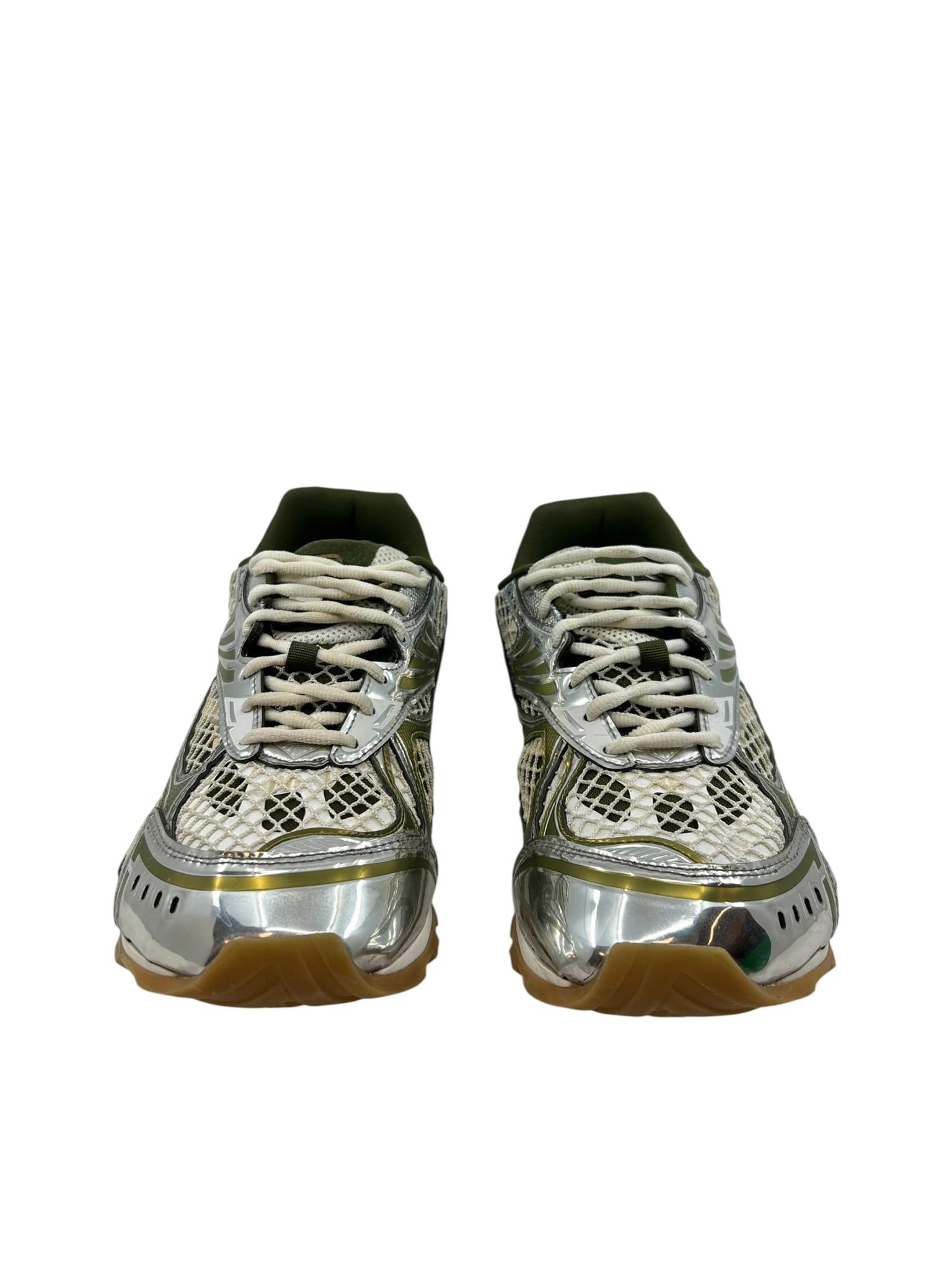Bottega Veneta Bottega Orbit Sneaker Green/Silver Size US 8.5 / EU 41-42 - 3 Thumbnail