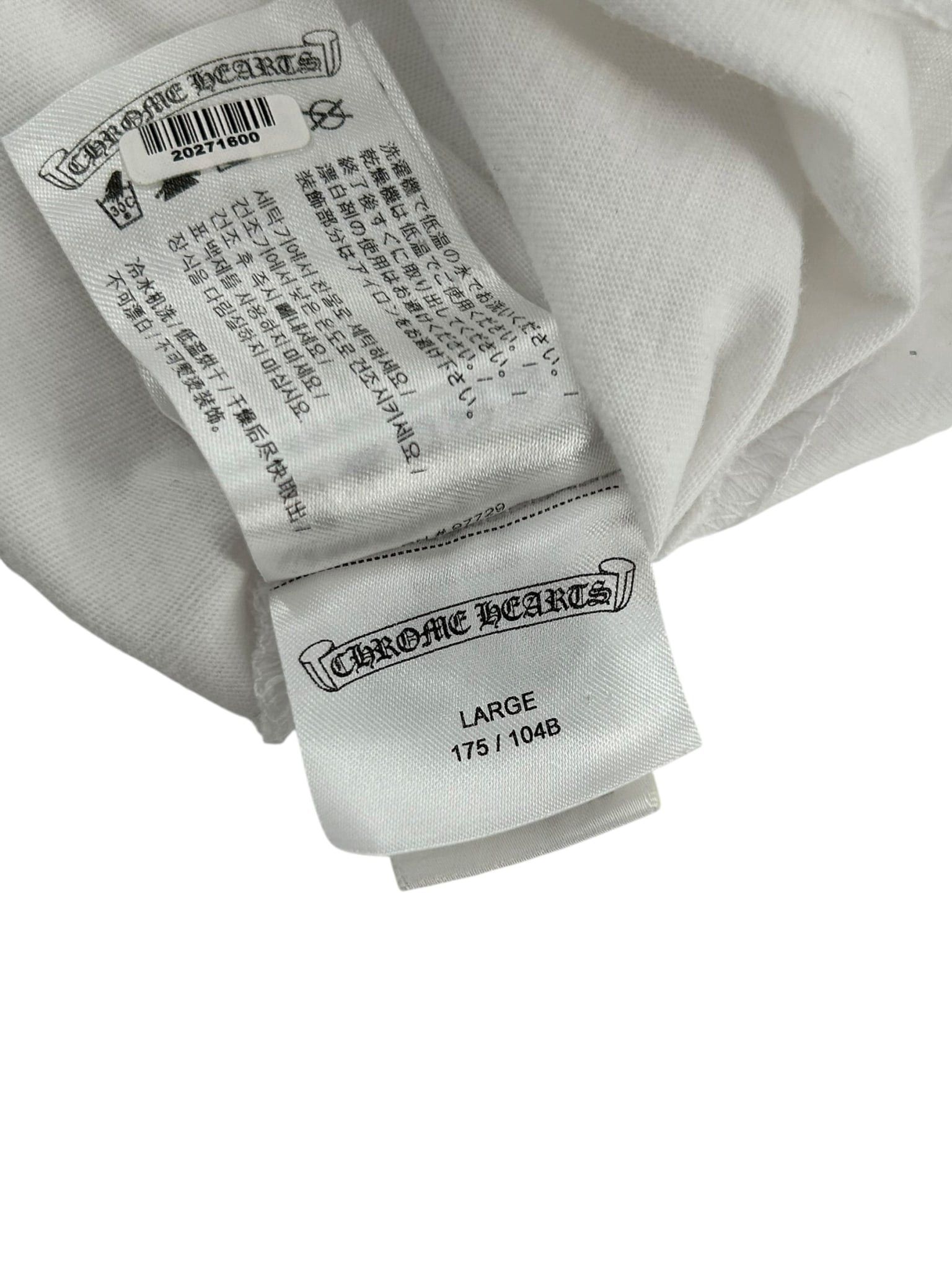 Chrome Hearts Multi Rainbow Foti Teeter Harris White Long Sleeve Tee Size US L / EU 52-54 / 3 - 5 Thumbnail