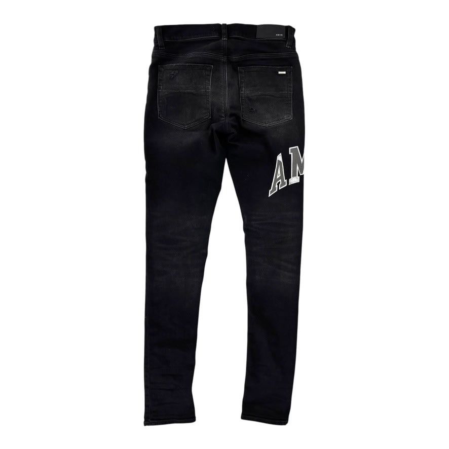 Amiri Logo Patch Denim Black Size US 28 / EU 44 - 2 Thumbnail