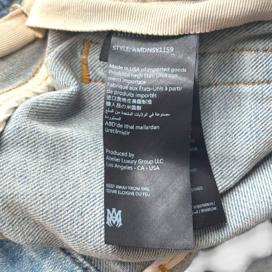 Amiri Denim Light Acid Wash Size US 32 / EU 48 - 4 Thumbnail
