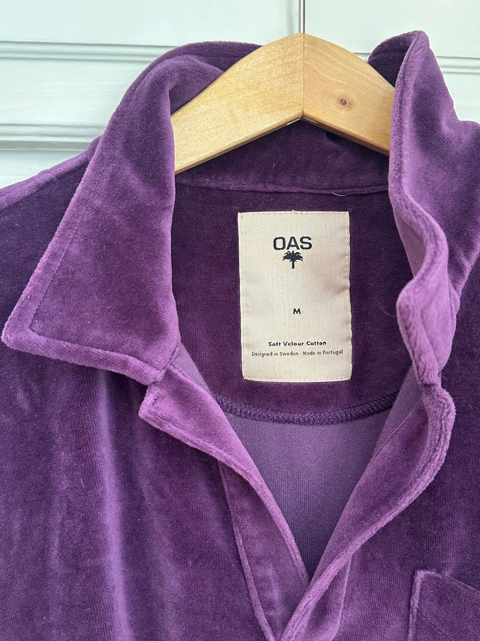 OAS OAS Company Dandy Purple Velour Långärmad-skjorta Cardigan Size US M / EU 48-50 / 2 - 2 Thumbnail
