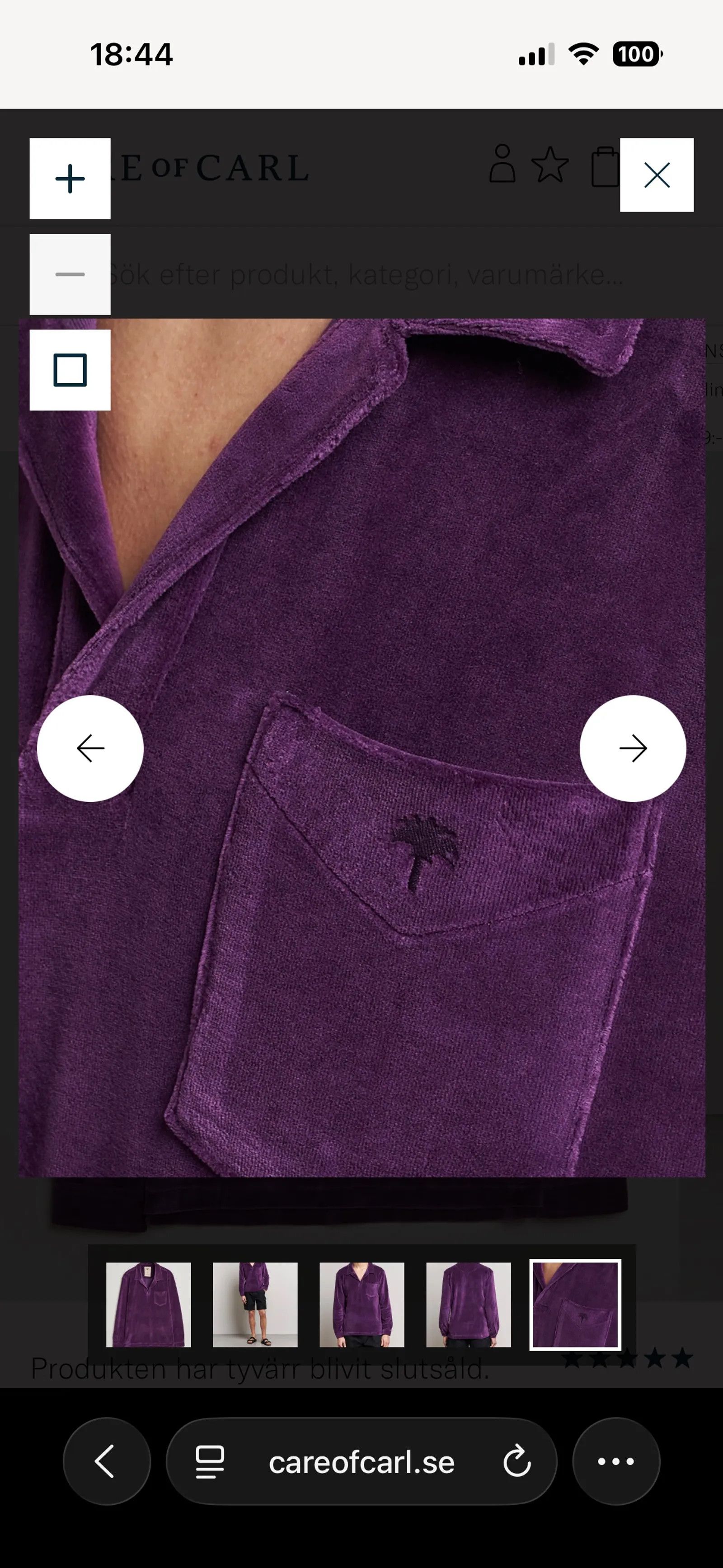 OAS OAS Company Dandy Purple Velour Långärmad-skjorta Cardigan Size US M / EU 48-50 / 2 - 8 Thumbnail