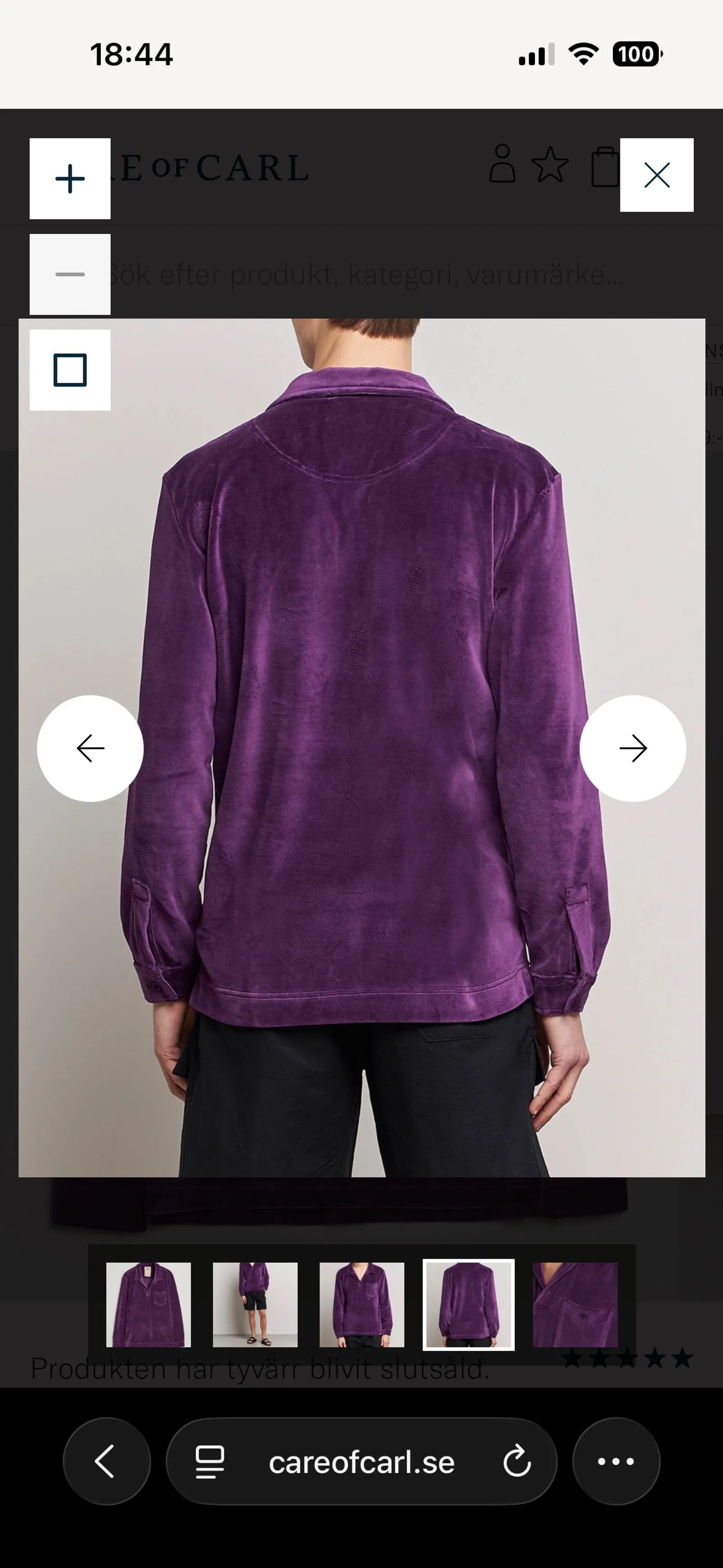 OAS OAS Company Dandy Purple Velour Långärmad-skjorta Cardigan Size US M / EU 48-50 / 2 - 6 Thumbnail