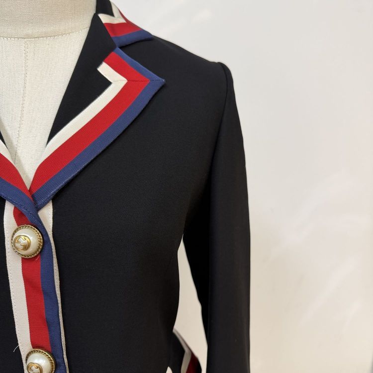 Gucci Gucci Web Trim Blazer Size 40 Size S / US 4 / IT 40 - 9 Thumbnail